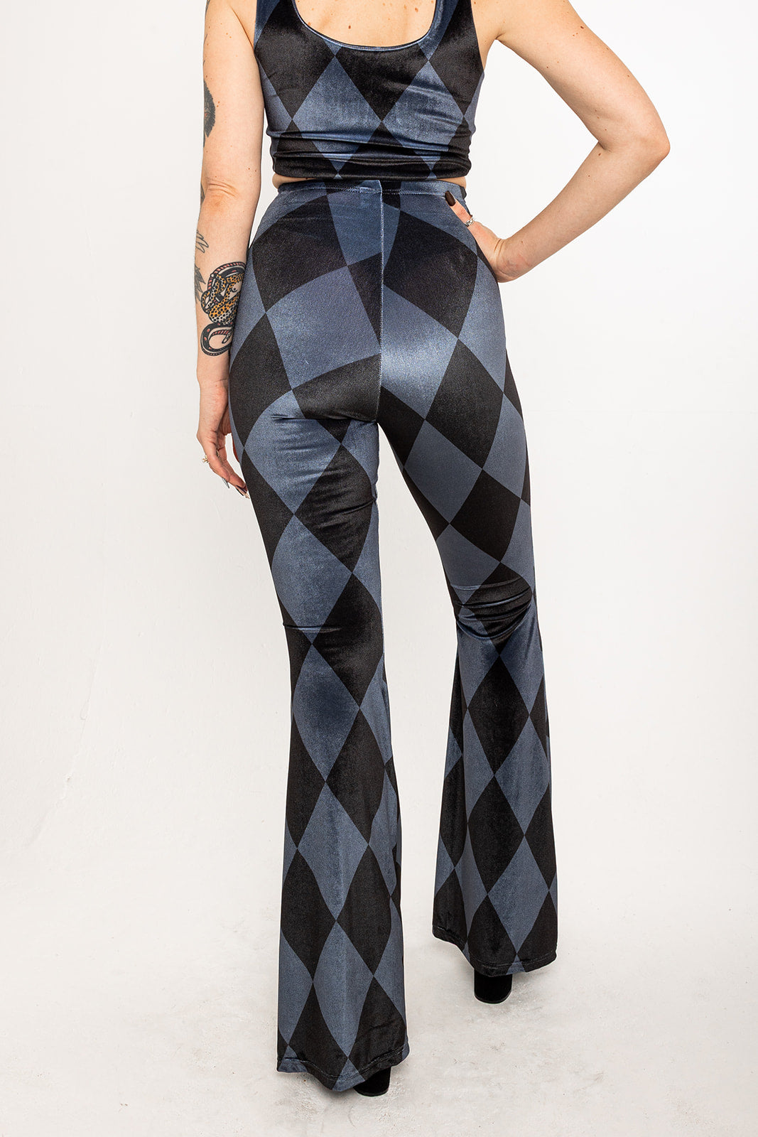 Stevie Flared Trousers - Harlequin
