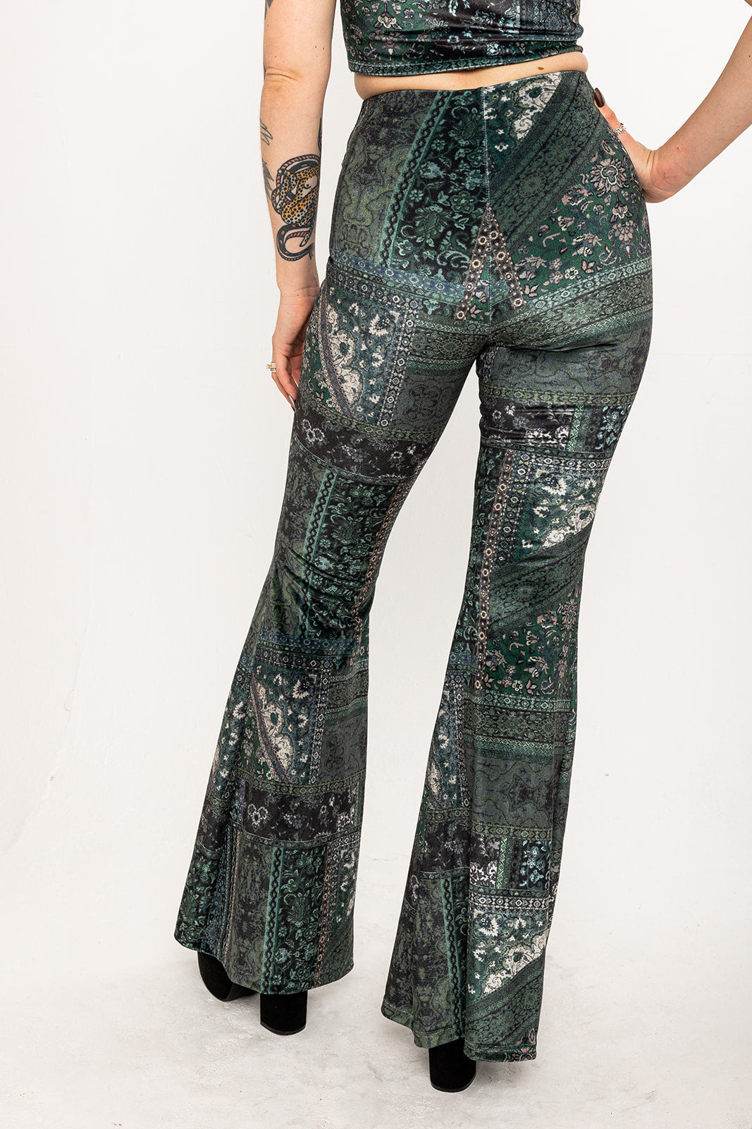 Flared Trousers - Willow