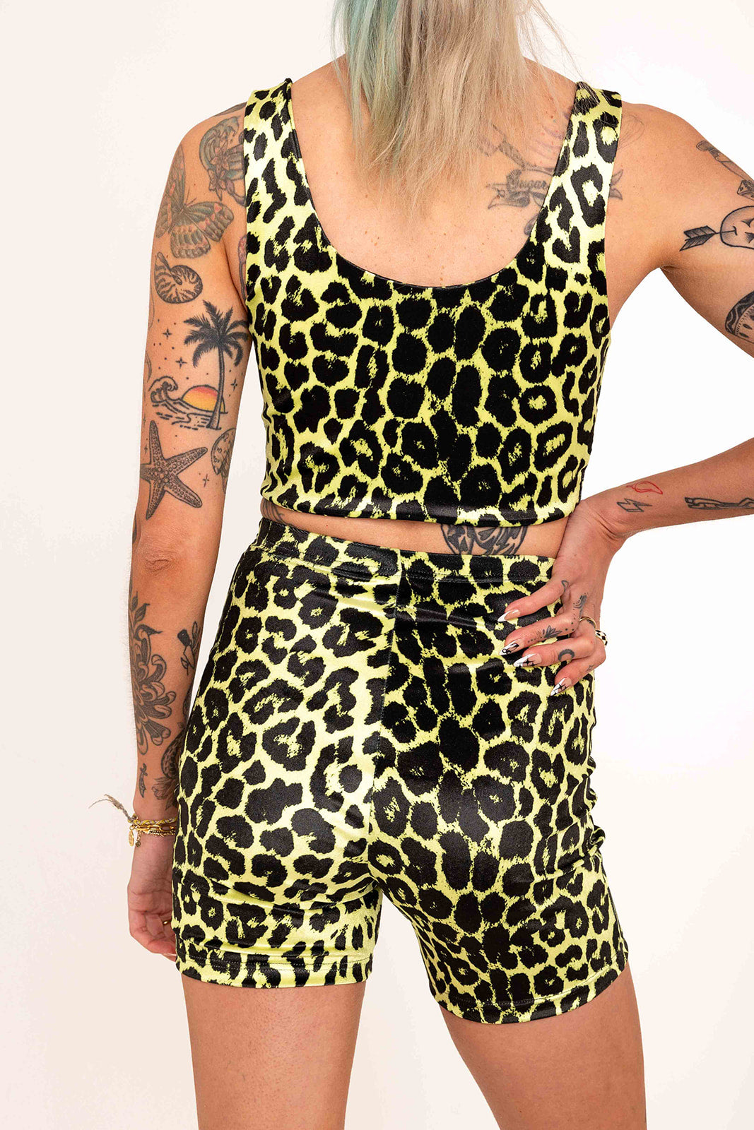 Stevie Shorts in Lemon Leopard