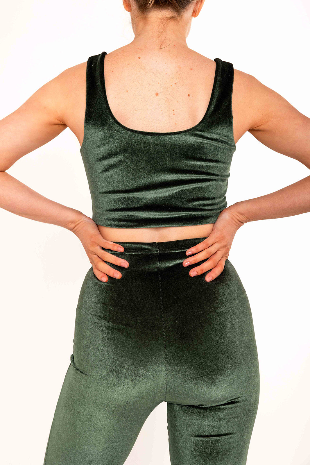 Flared Trousers - Olive