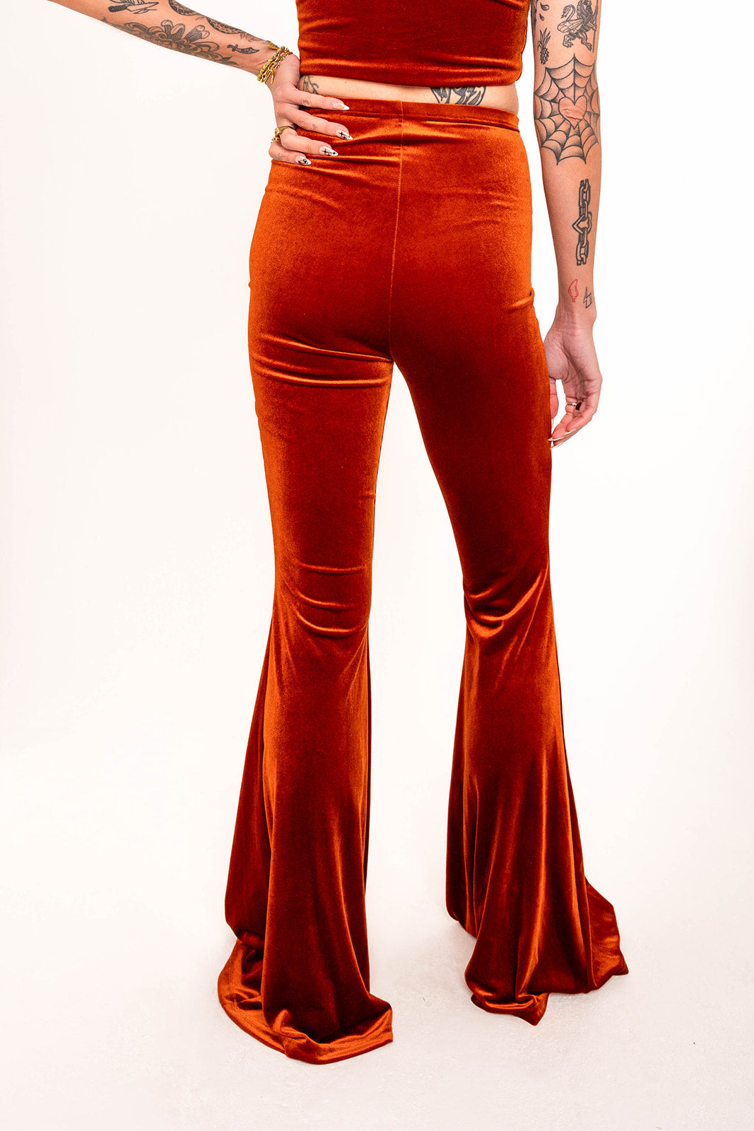 Stevie Flared Trousers - Rust