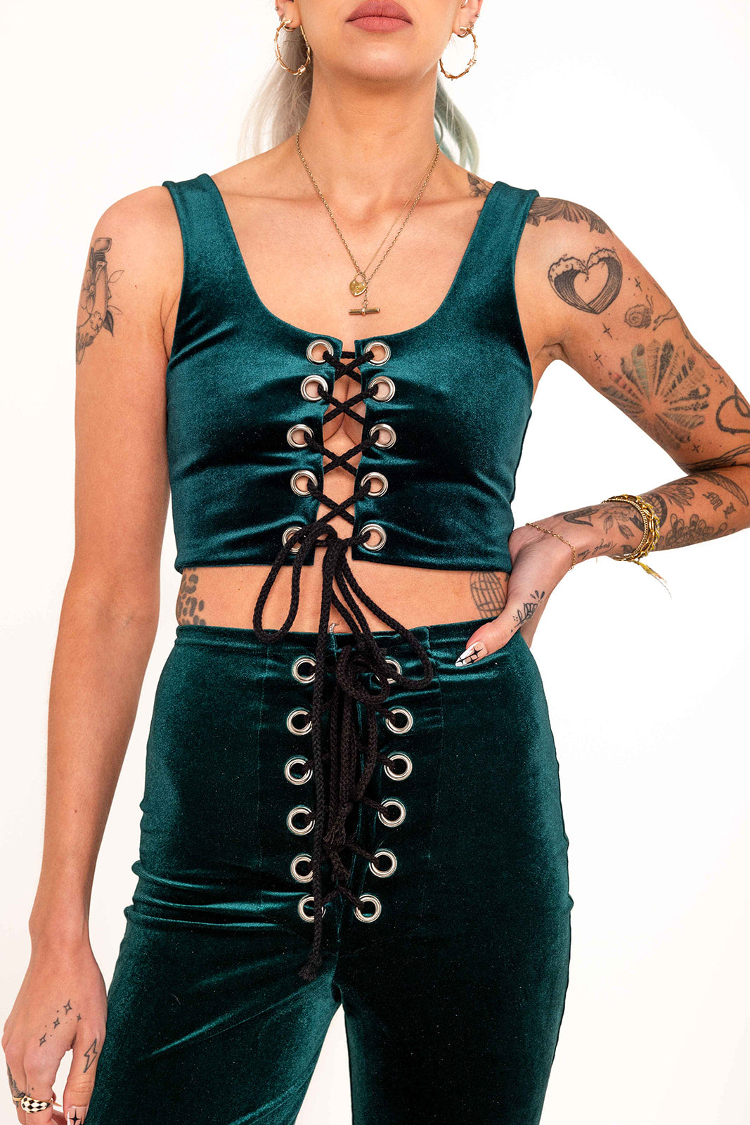 Stevie Flared Trousers - Ivy