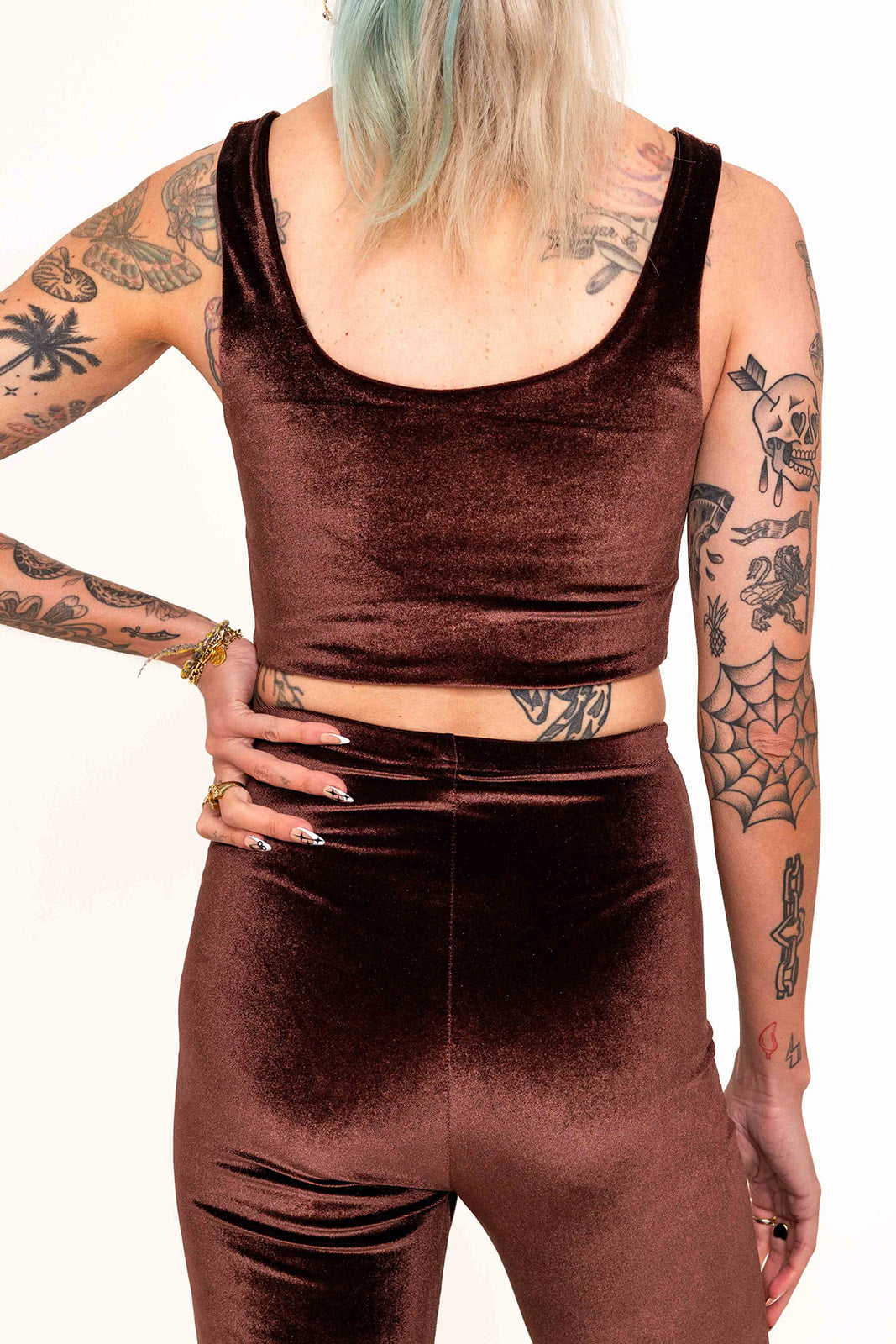 Flared Trousers - Chocolate