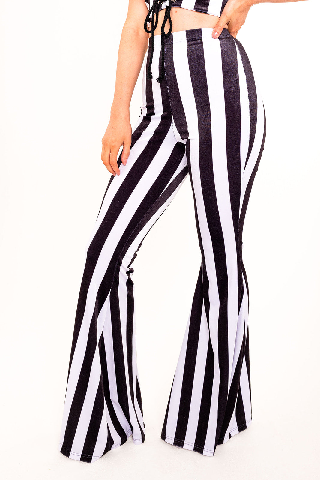 Flared Trousers - Stripe