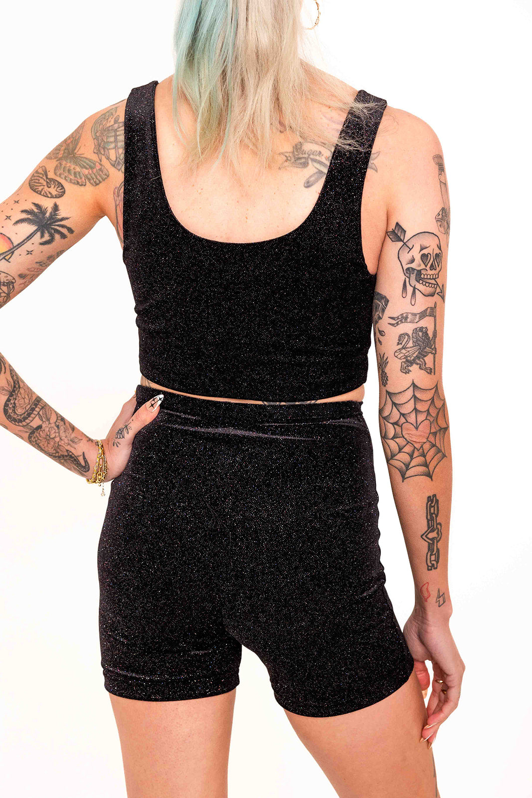 Stevie Shorts in Glitter