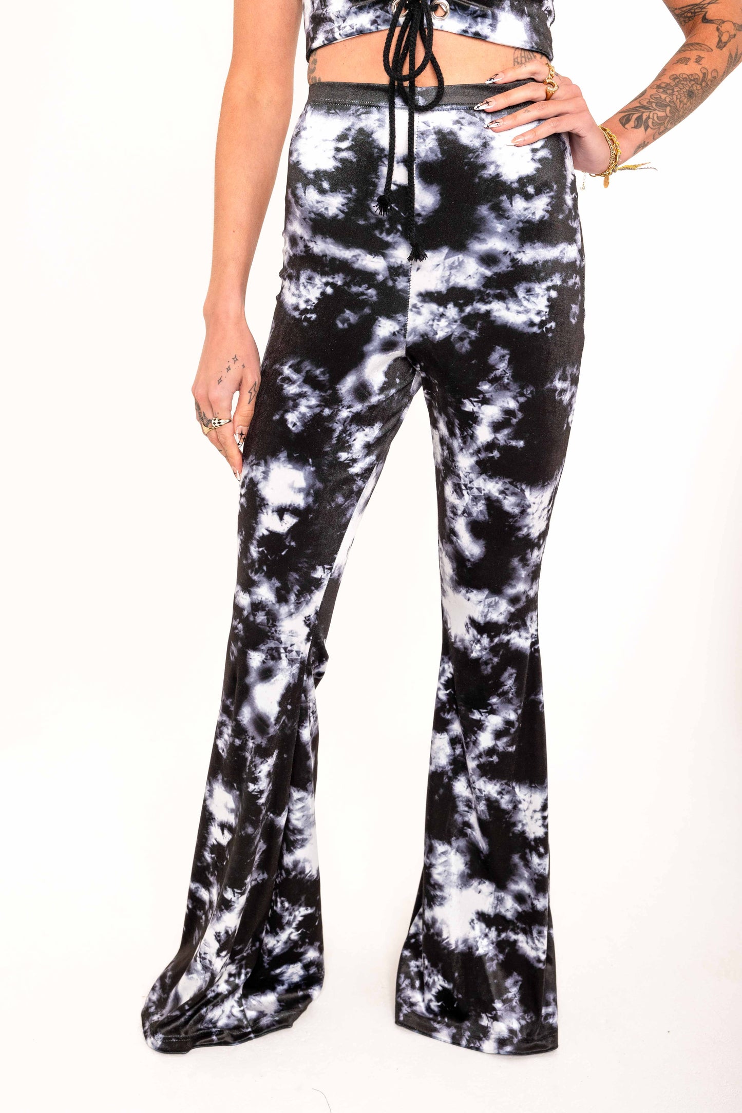 SAMPLE Flared Trousers - Tye dye