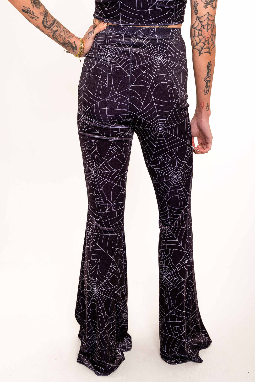 Stevie Flared Trousers - Cobwebs