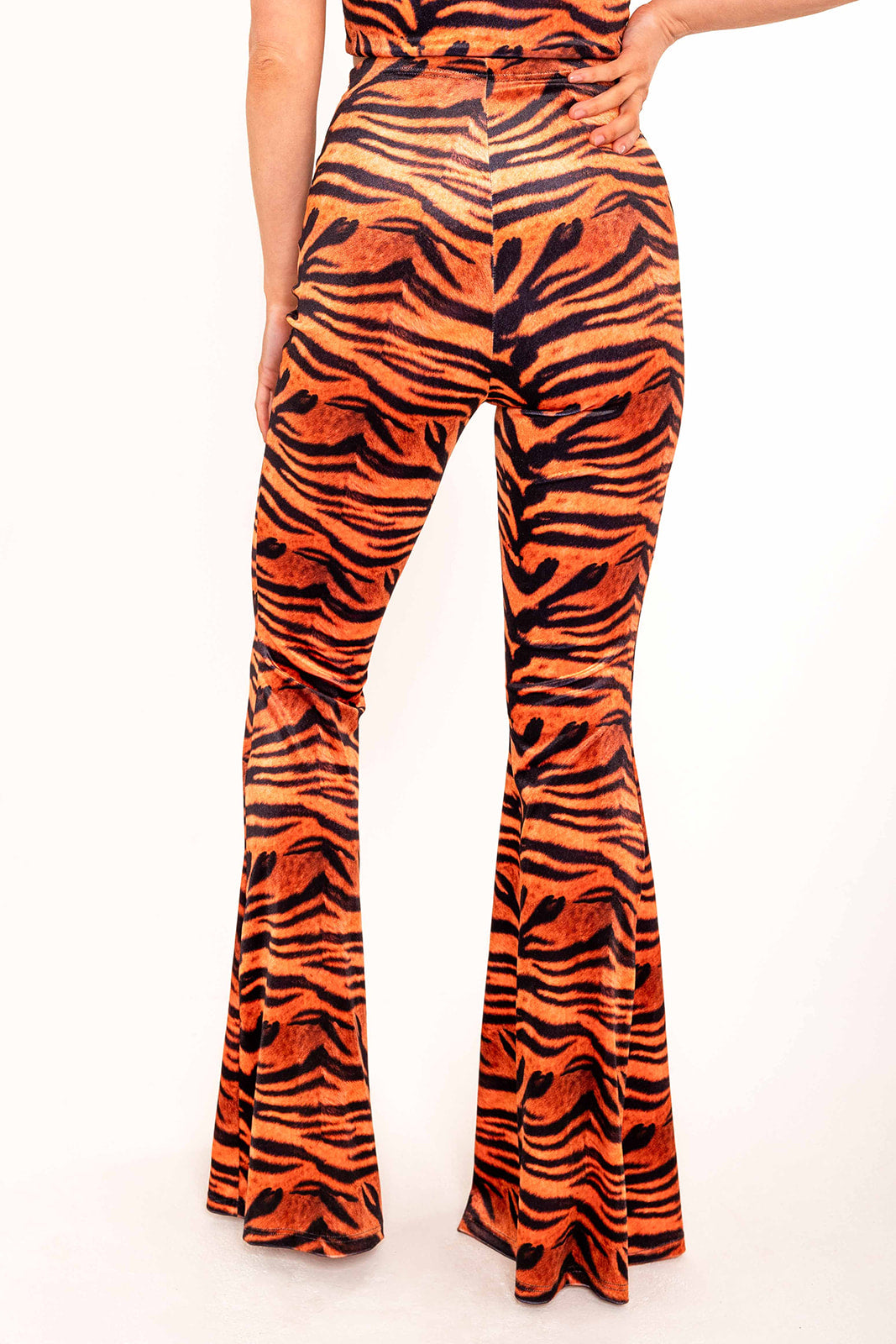 Flared Trousers - Tiger