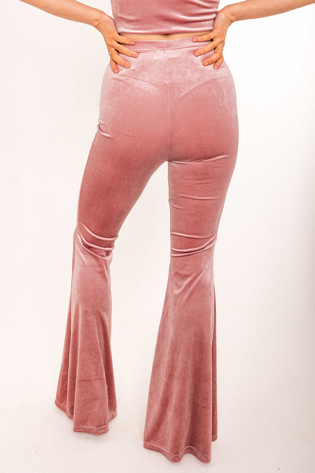 Flared Trousers - Blush