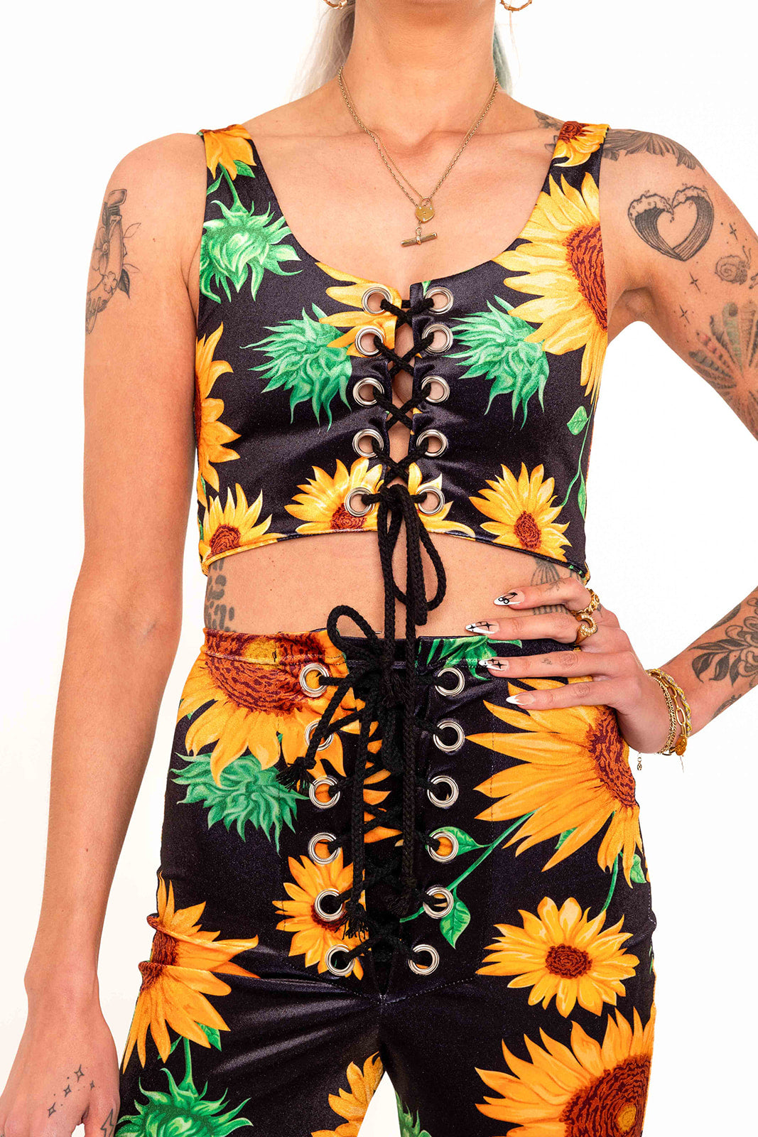 Stevie Flared Trousers - Sunflower