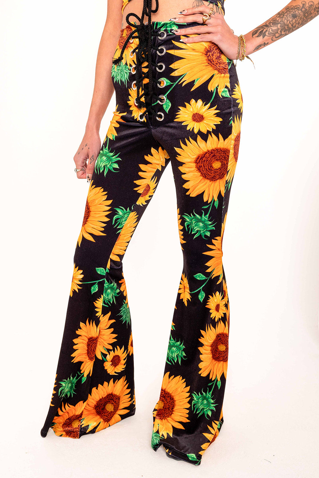 Stevie Flared Trousers - Sunflower