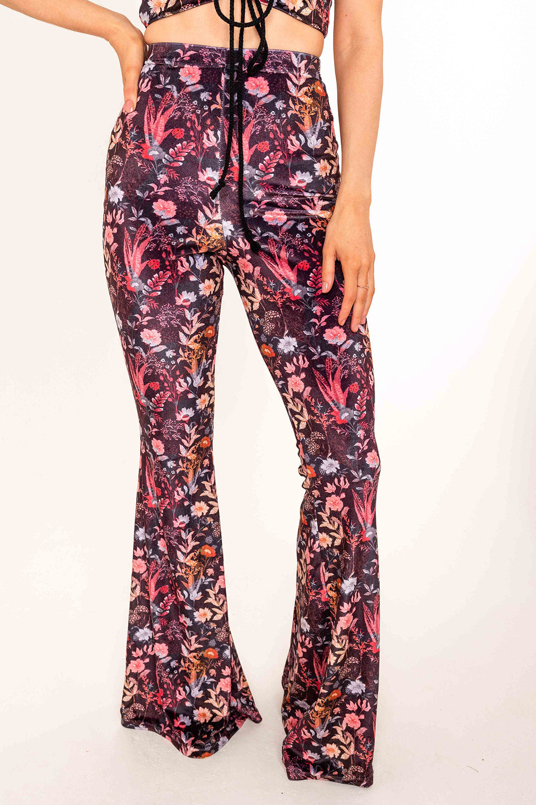 Flared Trousers - Rustic Floral