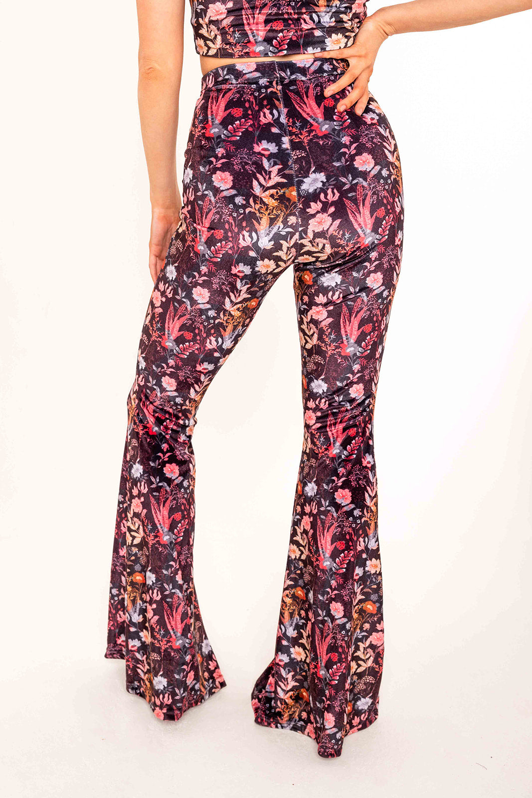 Flared Trousers - Rustic Floral
