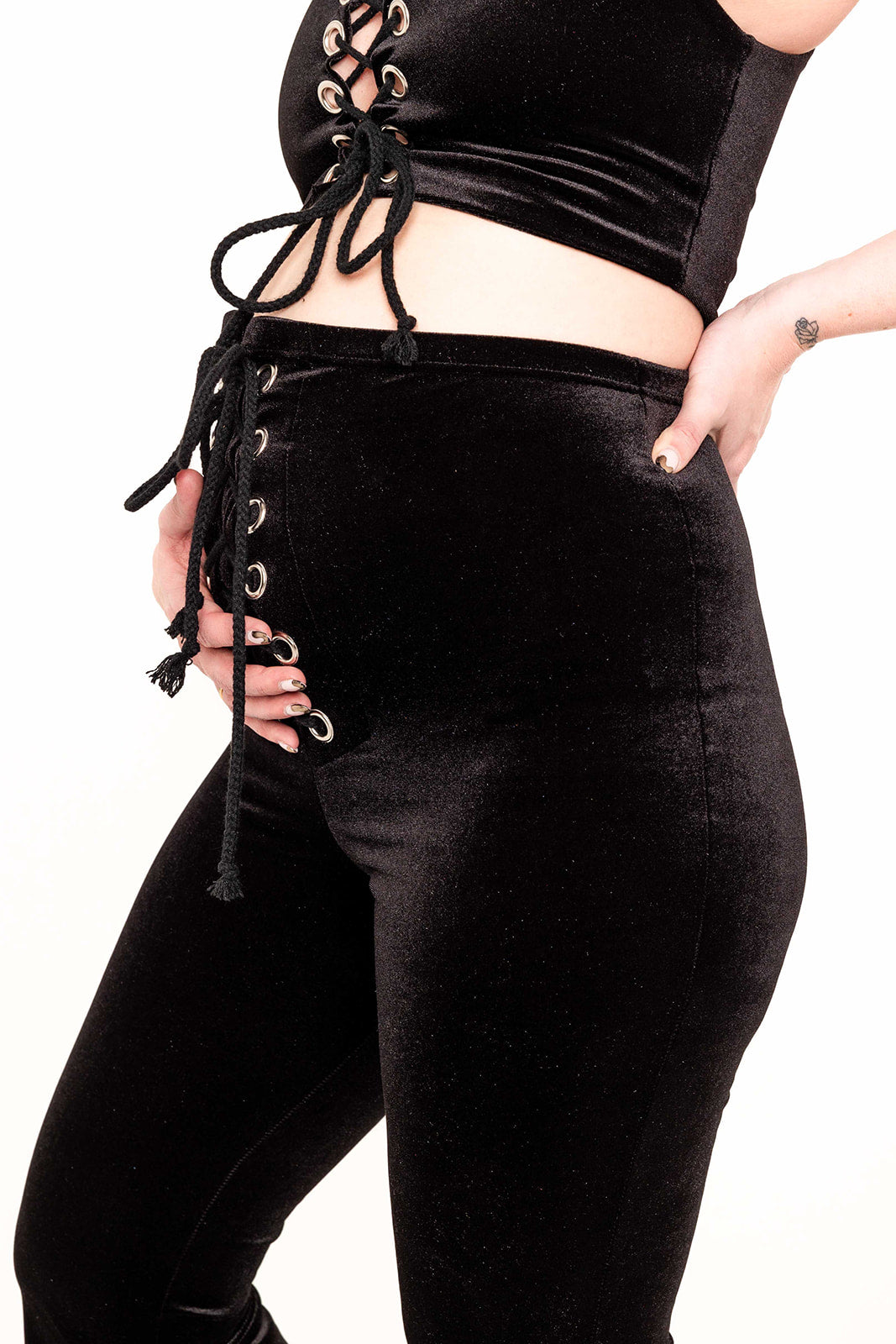 Maternity - Stevie Flared Trousers - Black