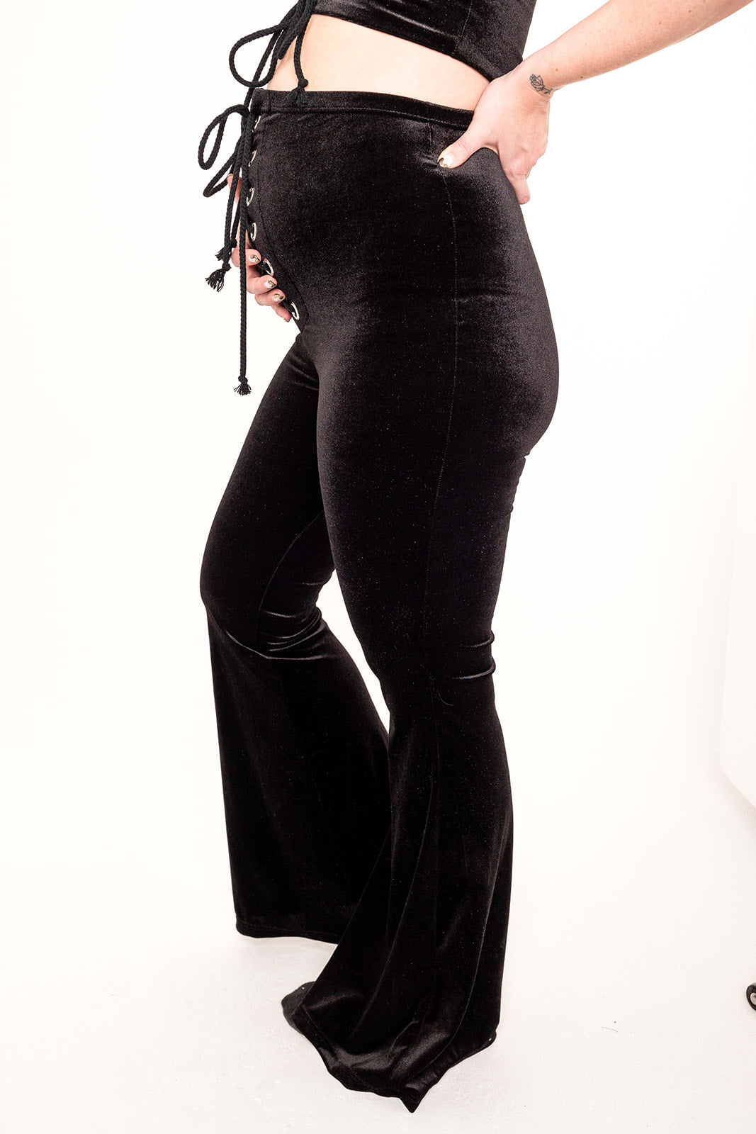 Maternity - Stevie Flared Trousers - Black