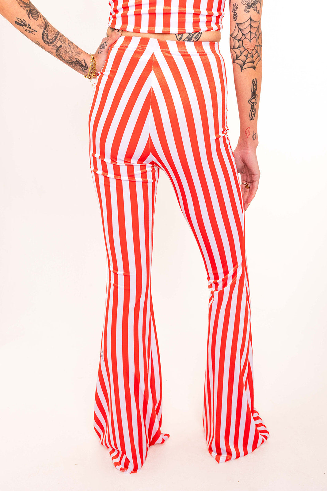 Stevie Flared Trousers - Candy Stripe