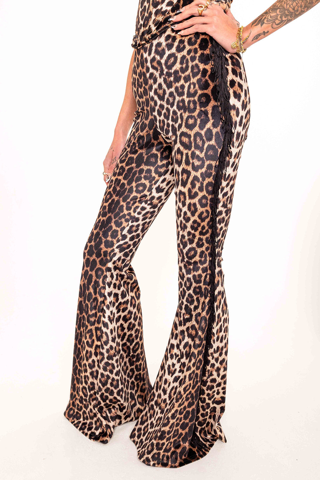 Shimmy Trousers - Golden Leopard