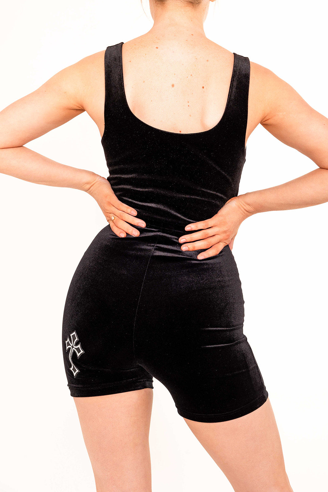 Buffy Shorts in Black / Silver