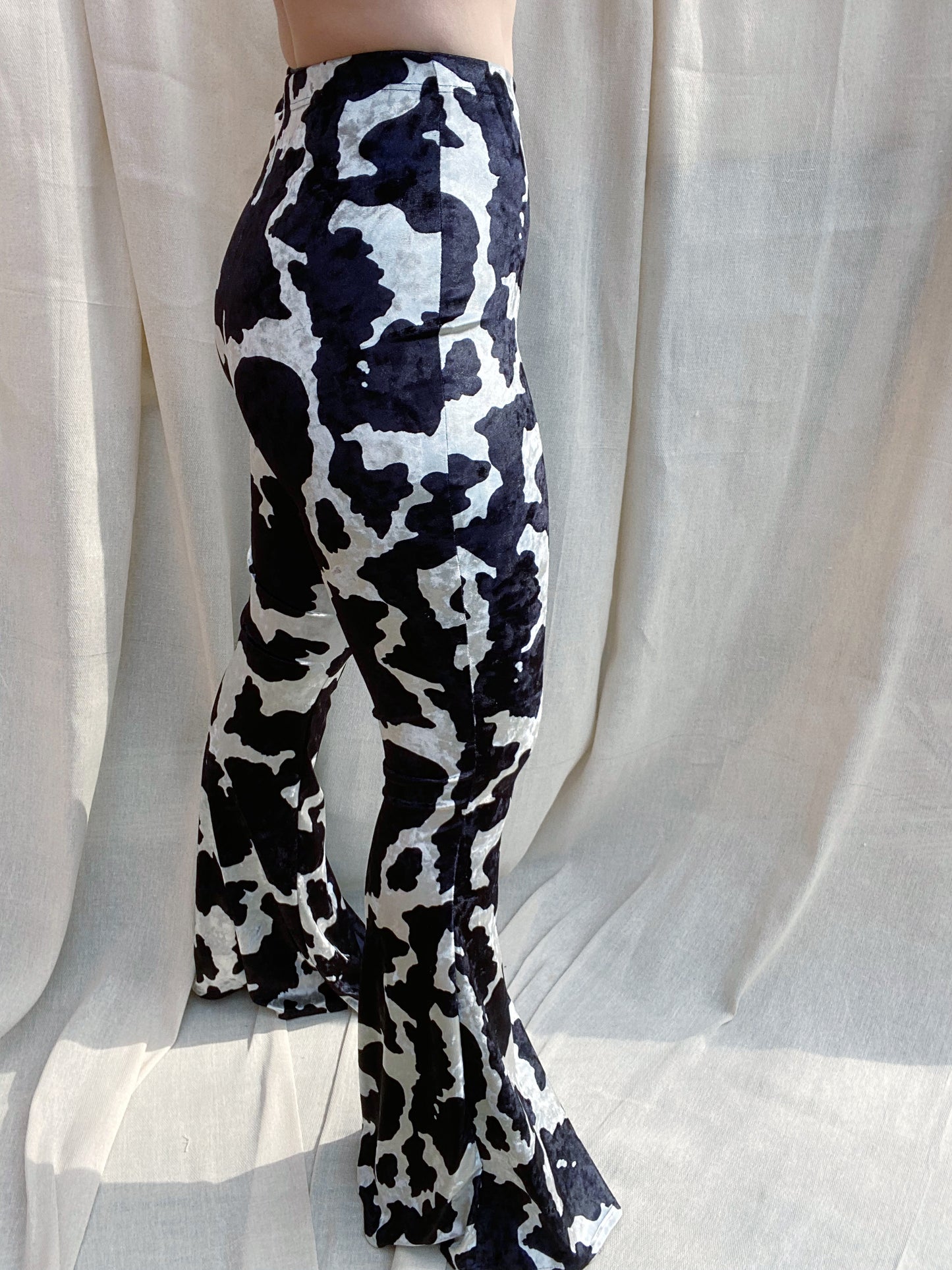 Flared Trousers - Cow