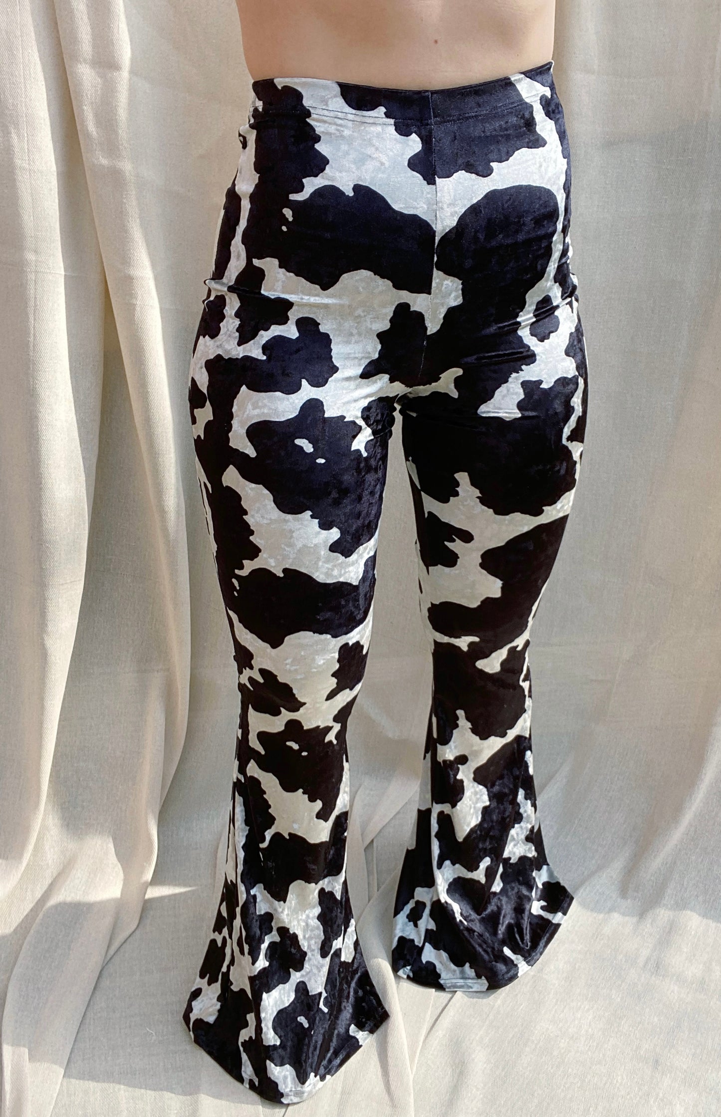 Flared Trousers - Cow