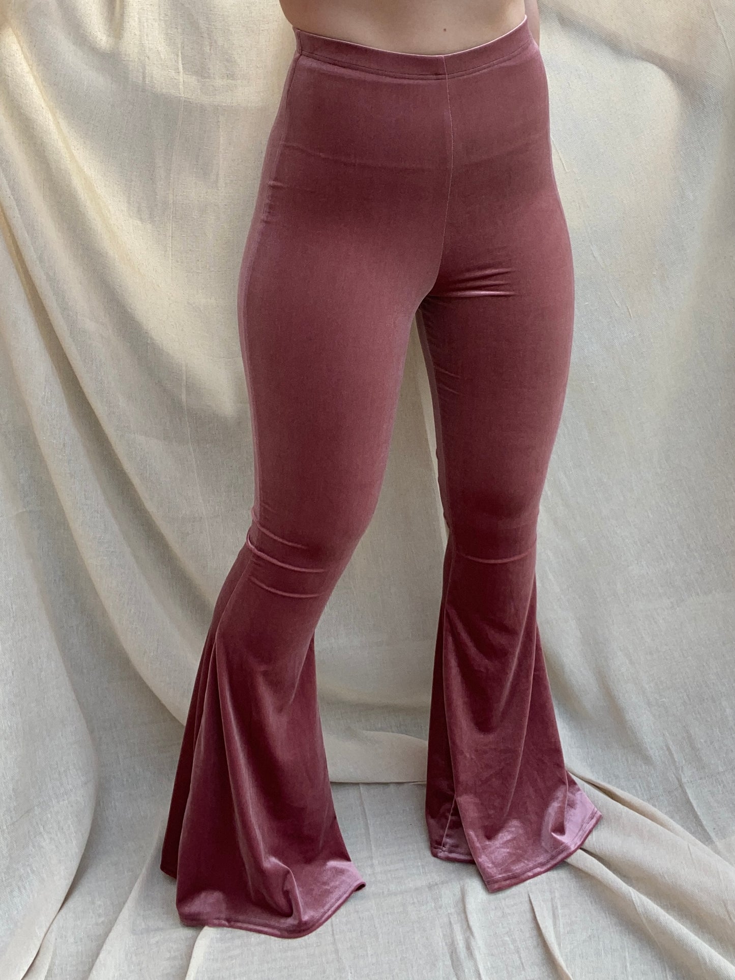 Flared Trousers - Blush