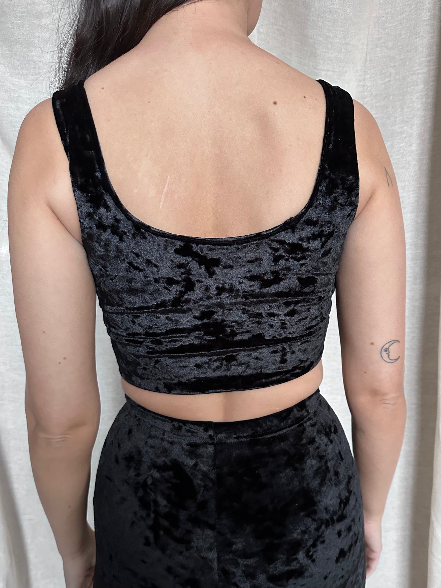 Jocelyn Two-way Top - Crushed Velvet