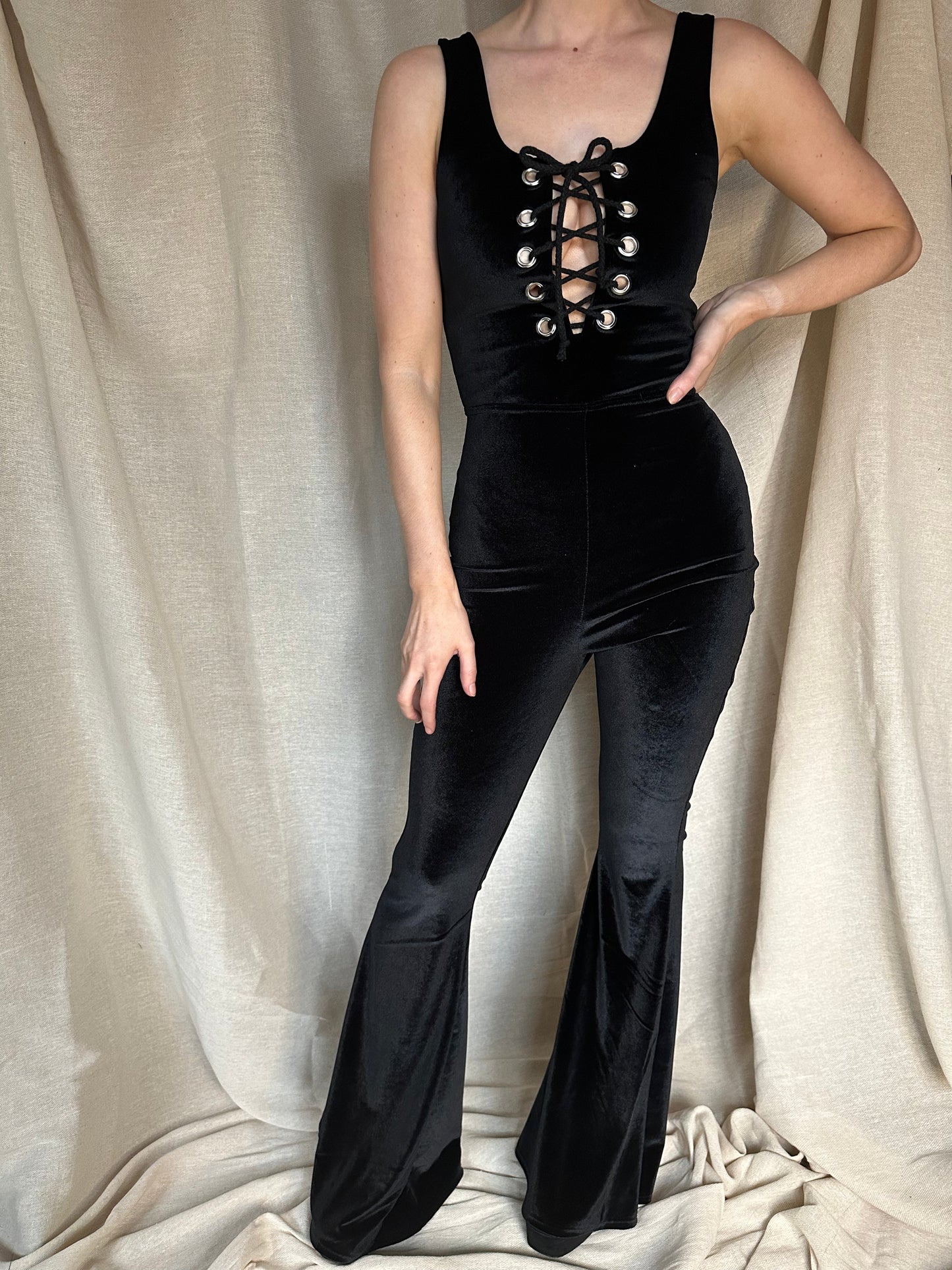 CUSTOM - Stevie Jumpsuit - Plain Velvet