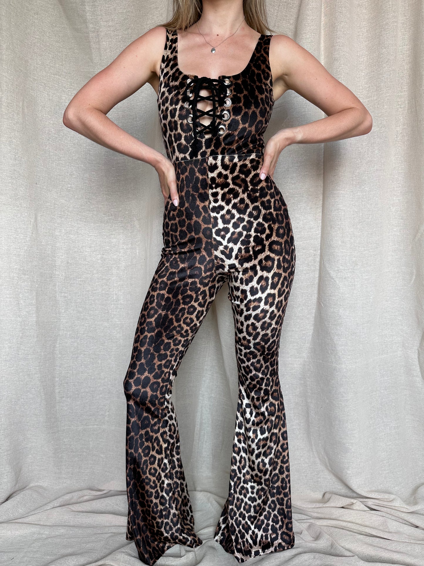 Stevie Jumpsuit - Golden Leopard