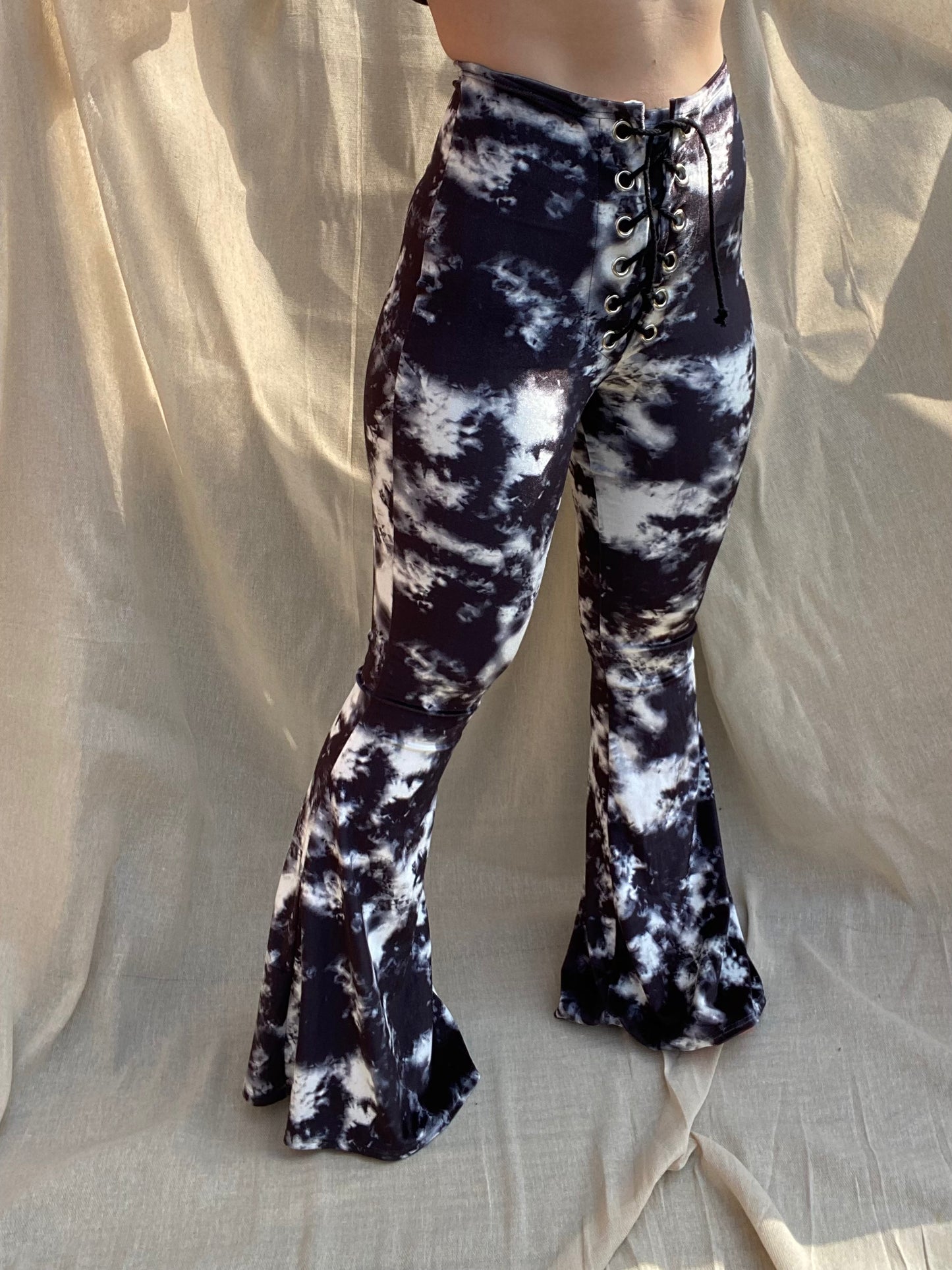 Stevie Flared Trousers - Tie Dye