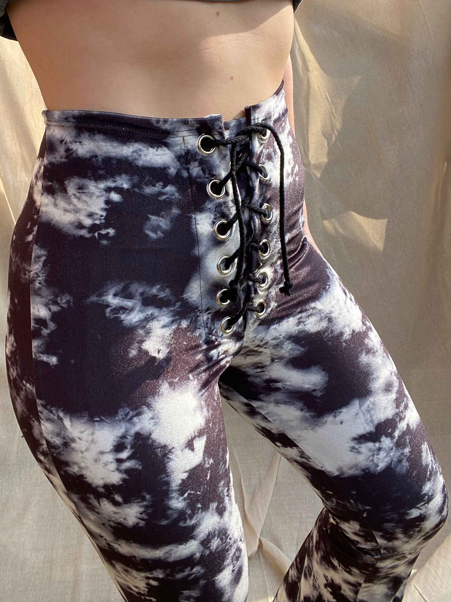 Stevie Flared Trousers - Tie Dye