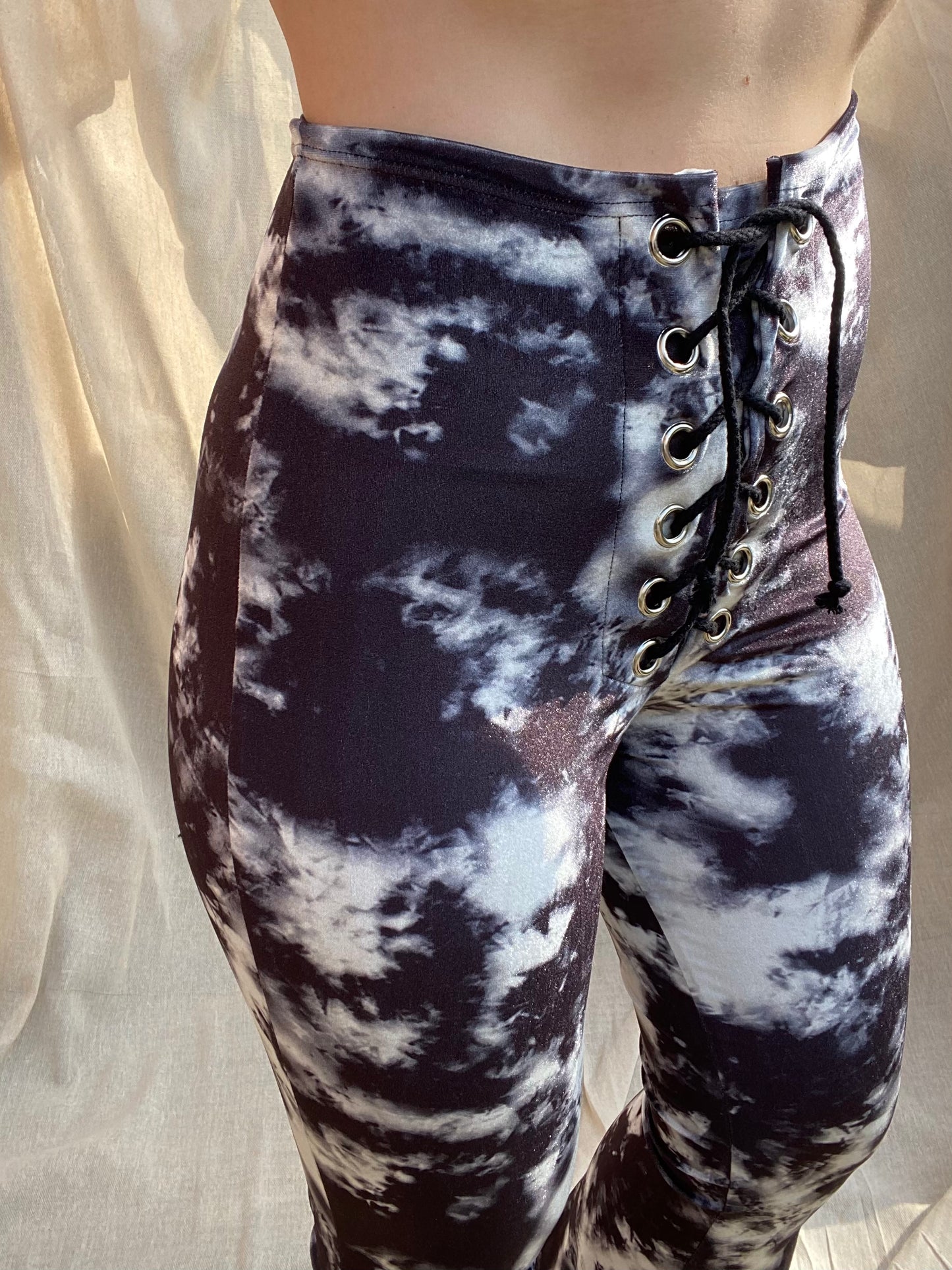 Stevie Flared Trousers - Tie Dye