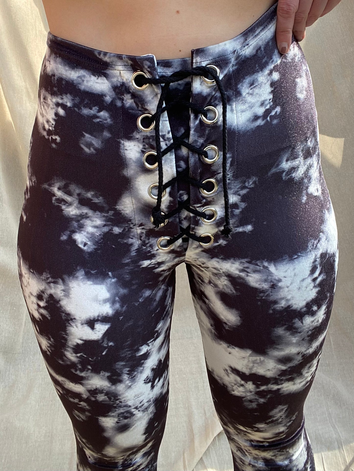 Stevie Flared Trousers - Tie Dye