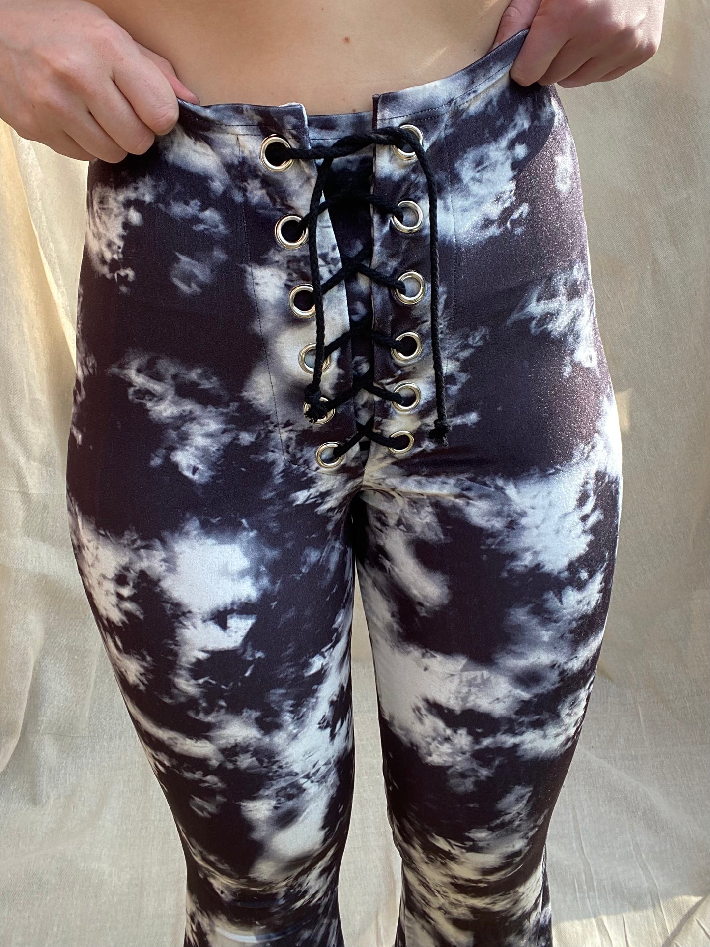 Stevie Flared Trousers - Tie Dye