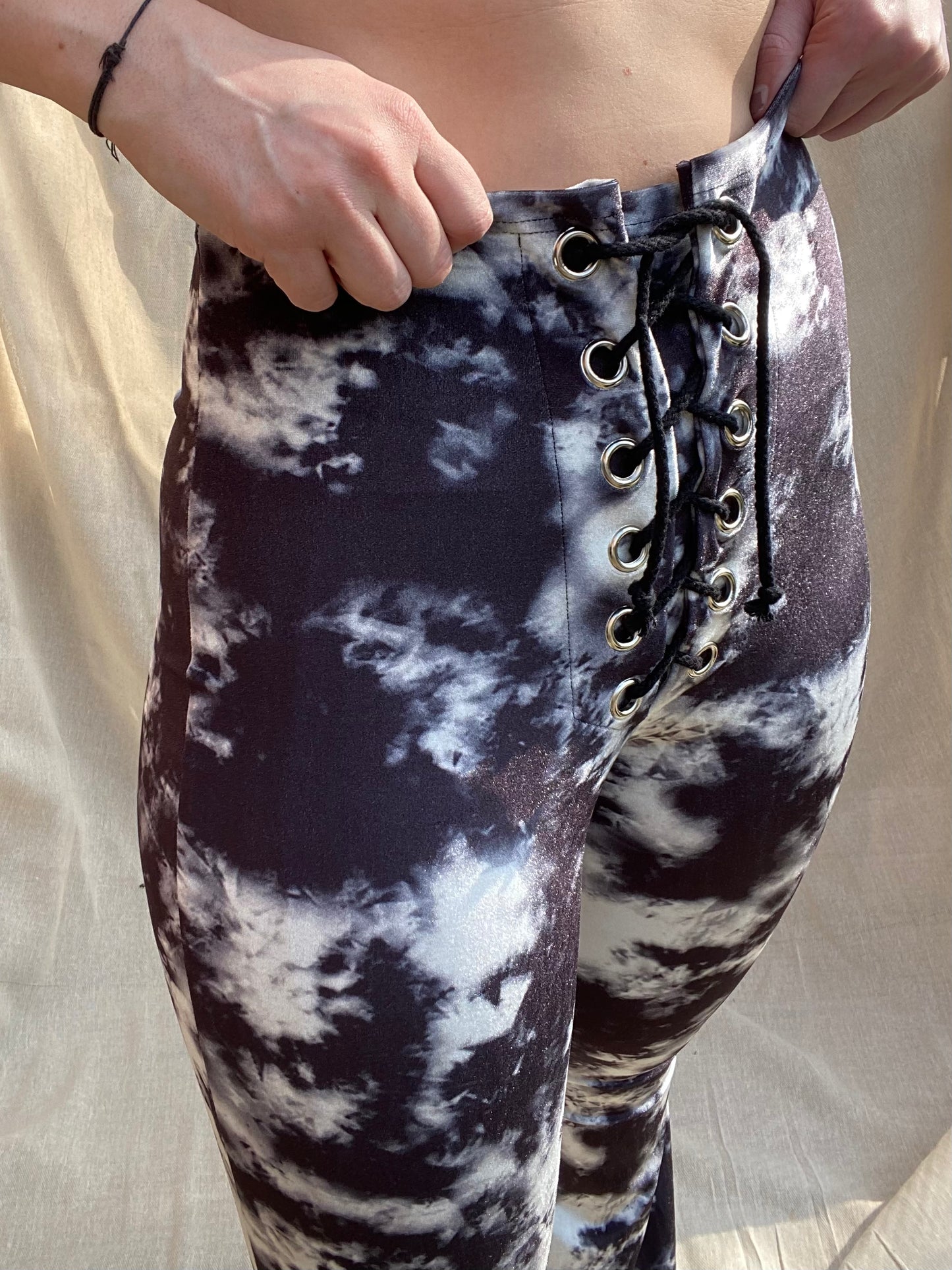 Stevie Flared Trousers - Tie Dye