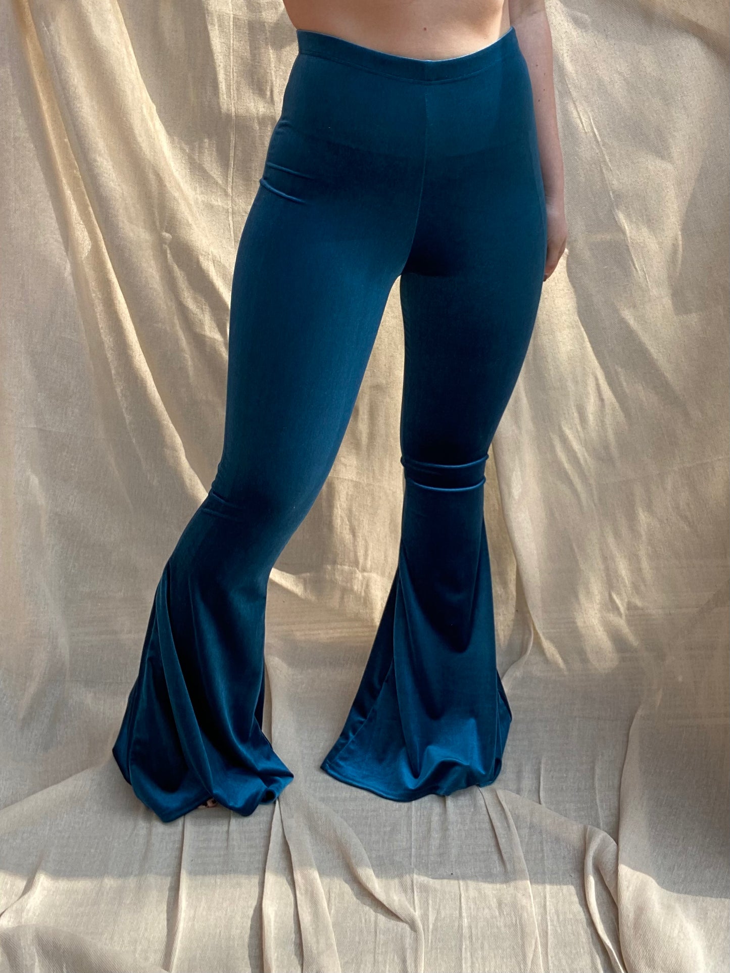 Flared Trousers - Teal