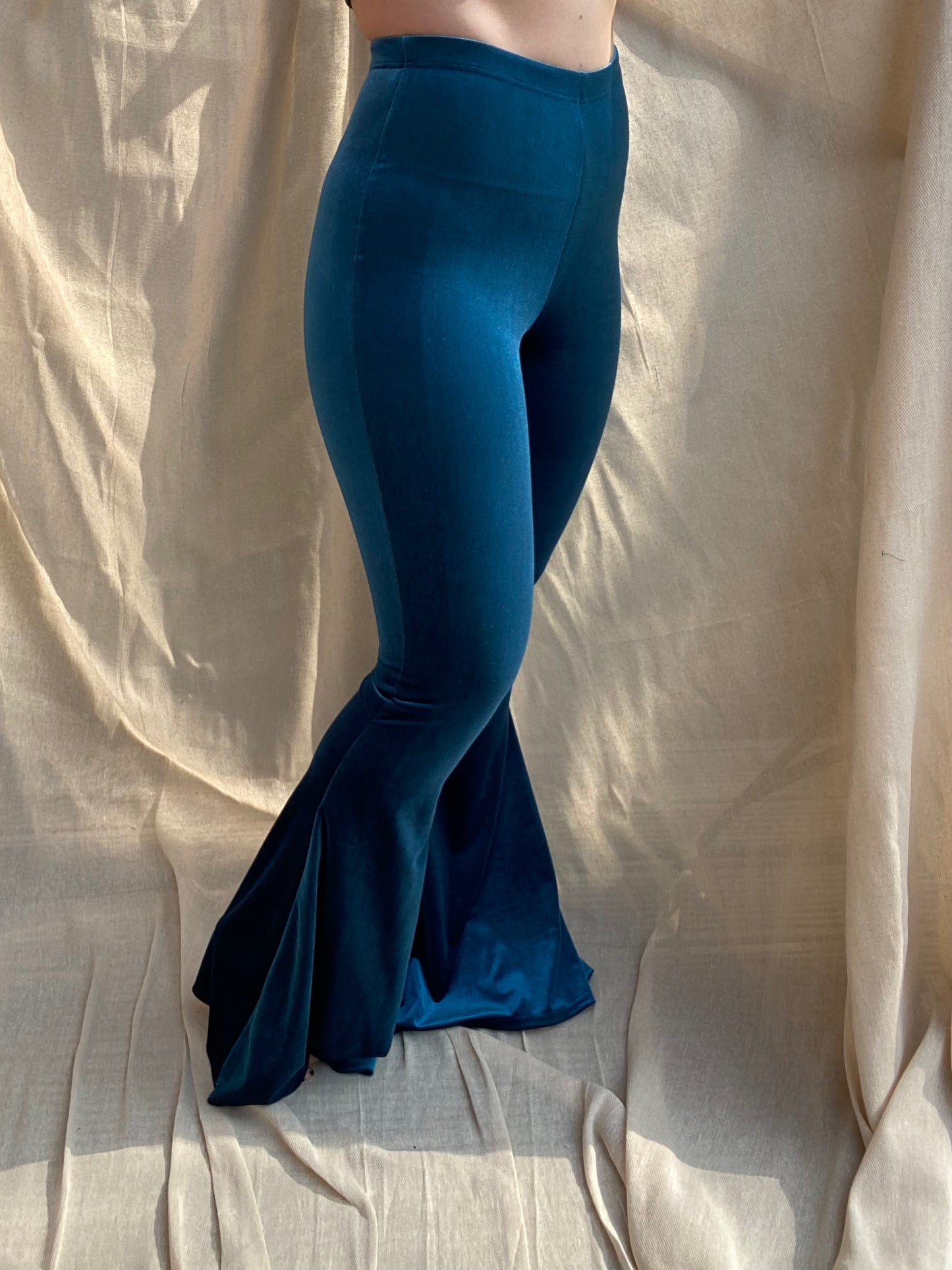 Flared Trousers - Teal