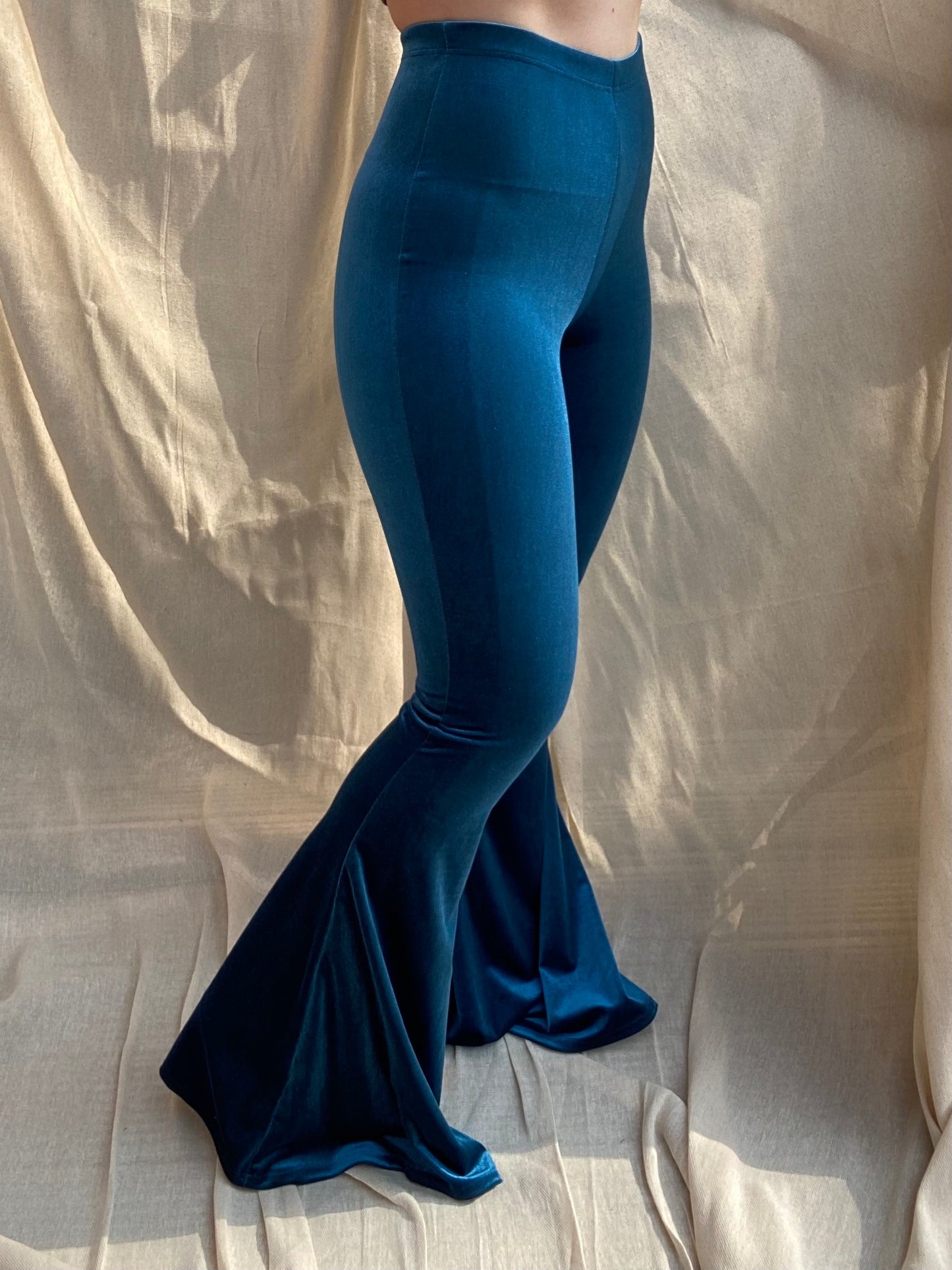Flared Trousers - Teal