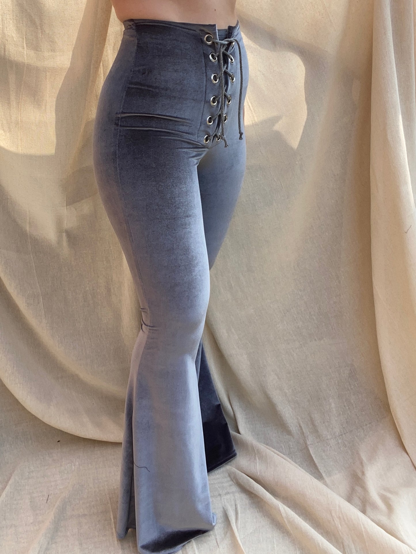 Stevie Flared Trousers - Steel