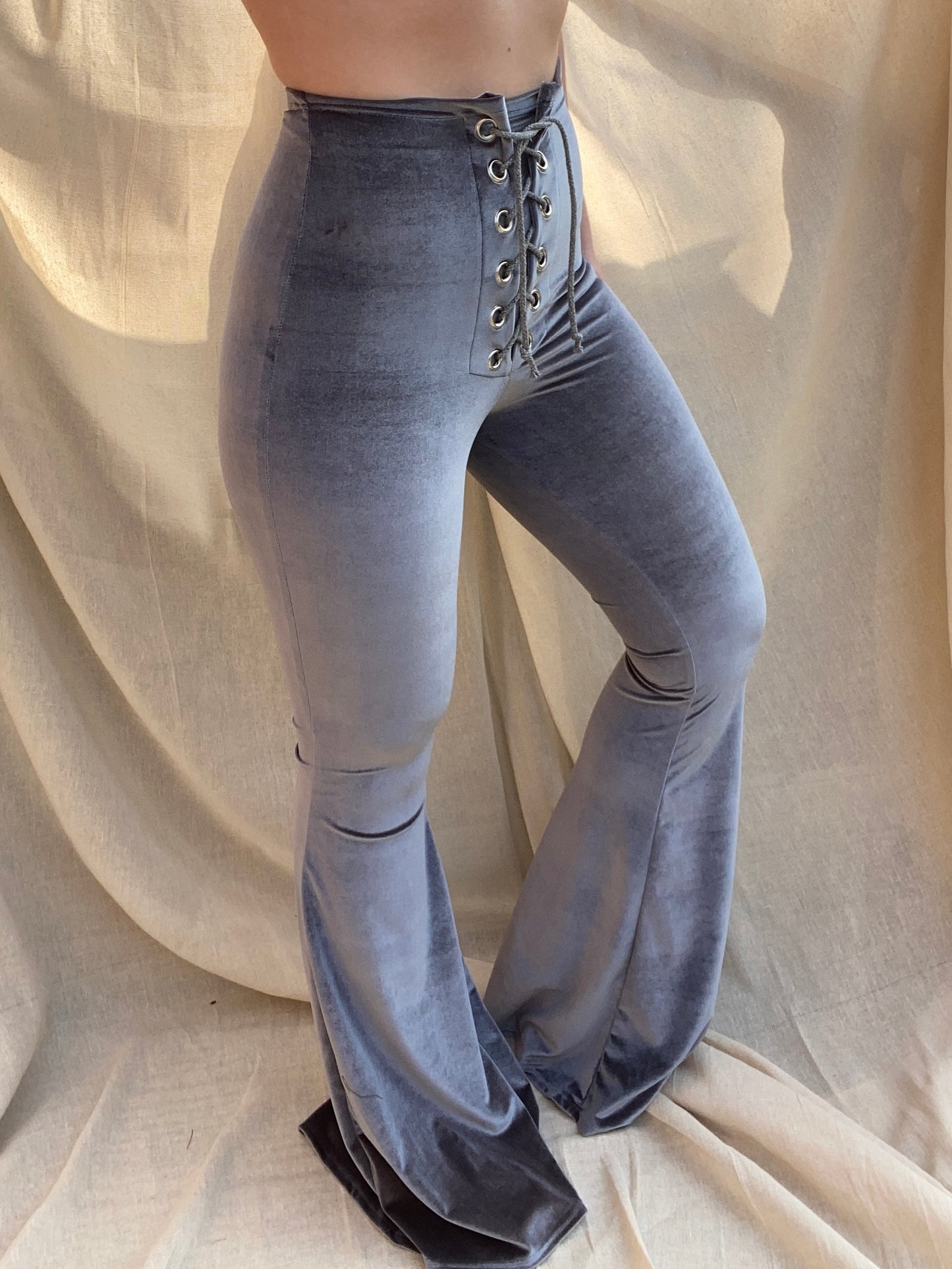 Stevie Flared Trousers - Steel