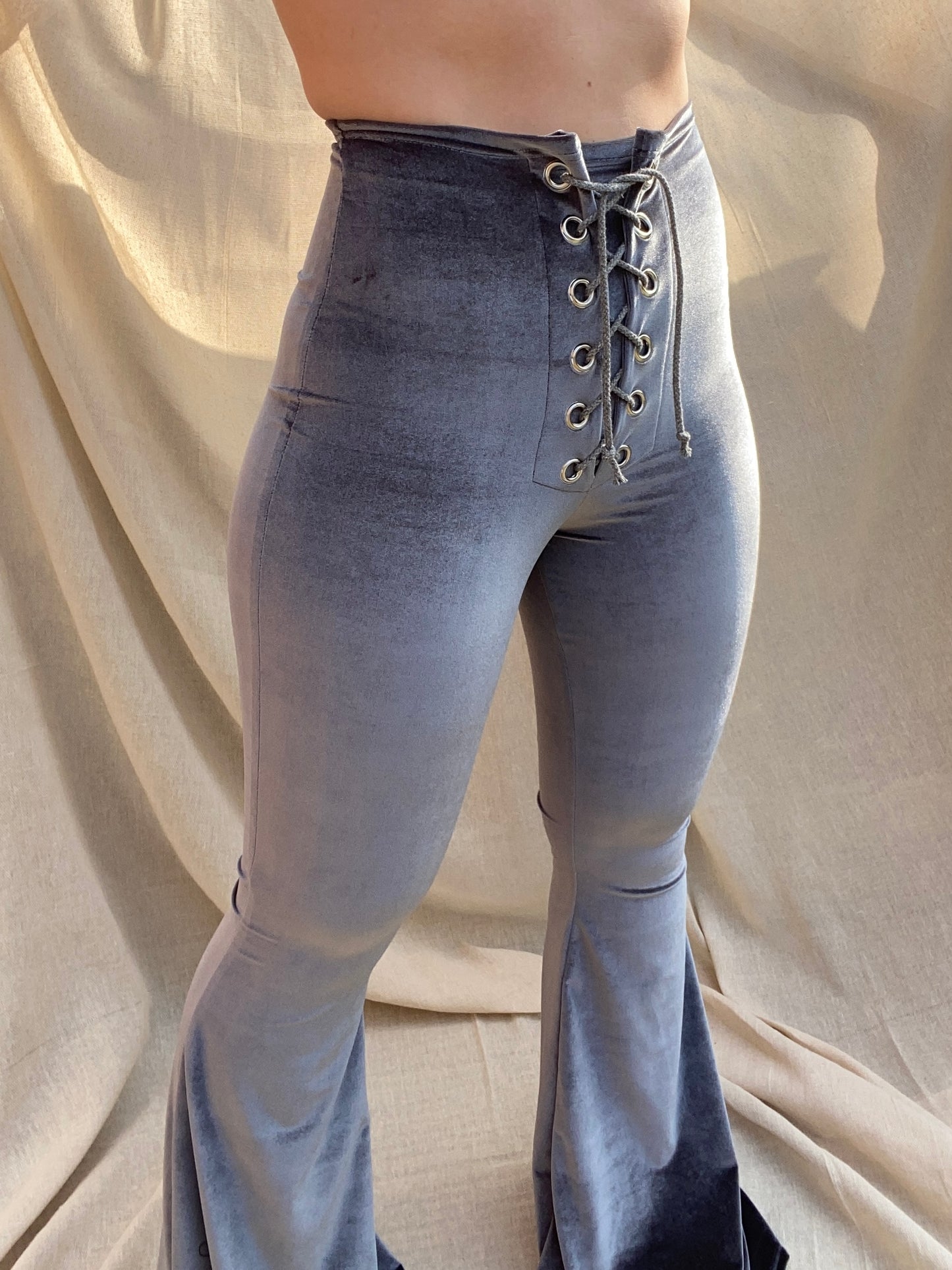 Stevie Flared Trousers - Steel
