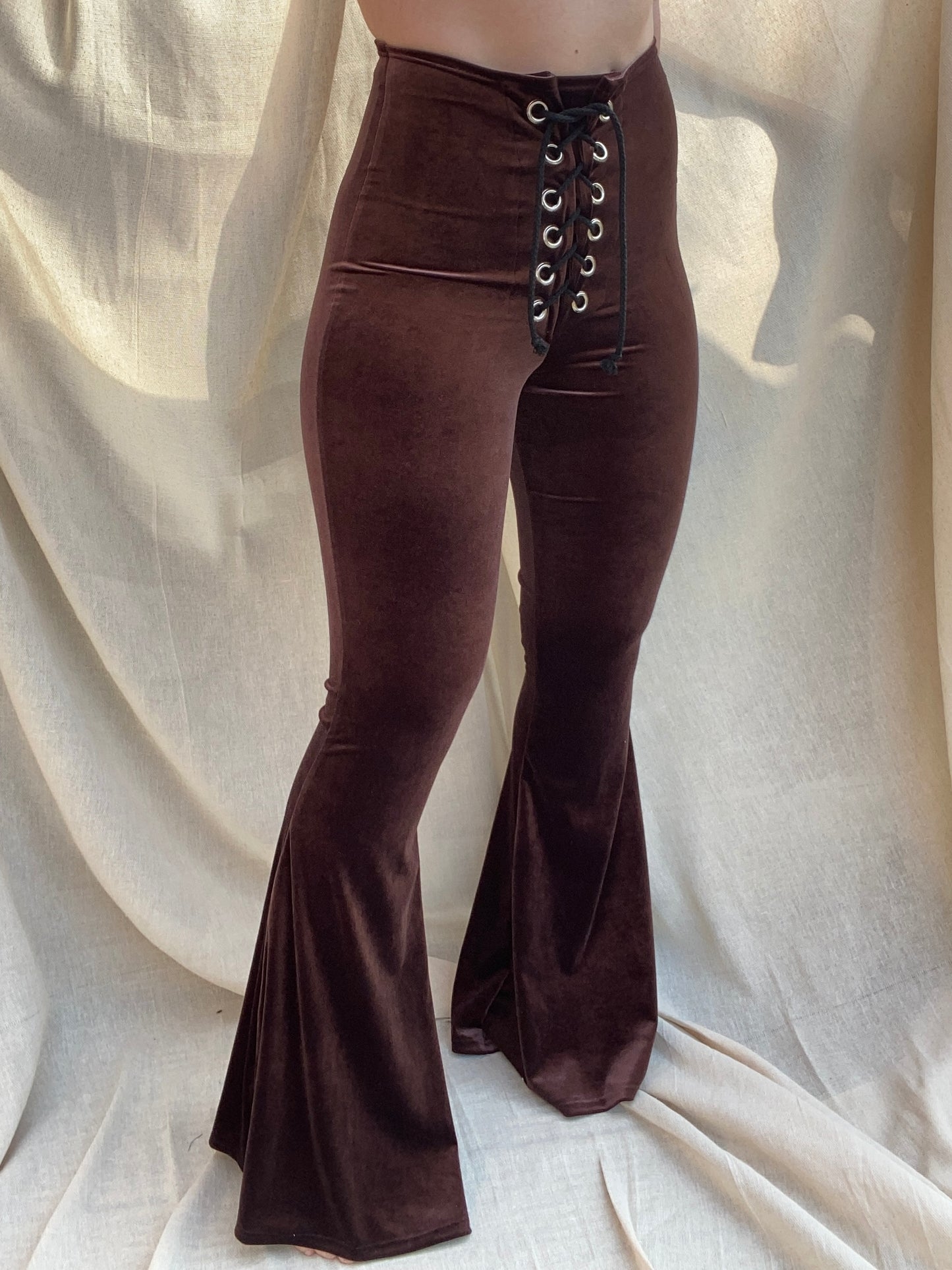 Stevie Flared Trousers - Chocolate