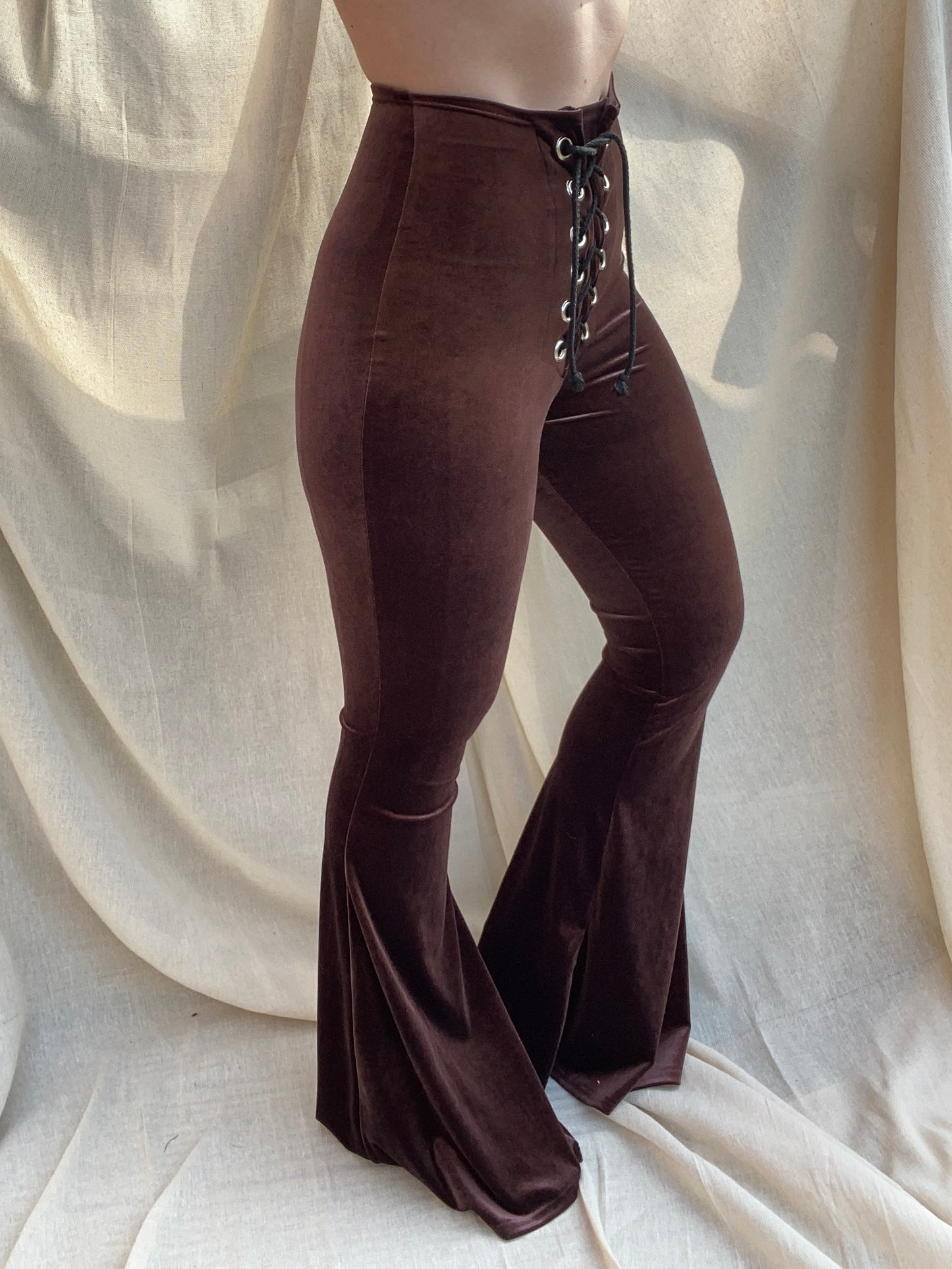 Stevie Flared Trousers - Chocolate