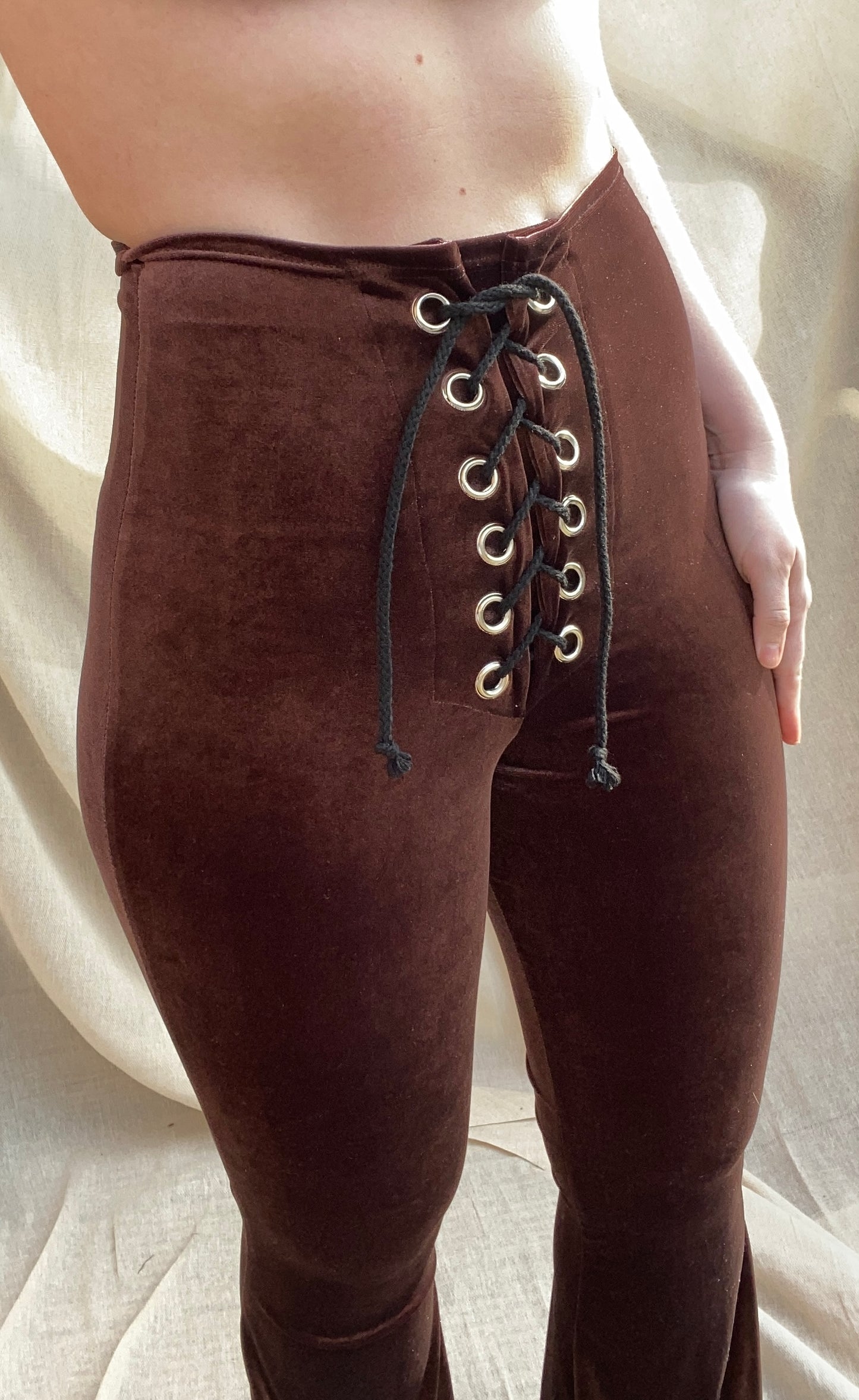 Stevie Flared Trousers - Chocolate