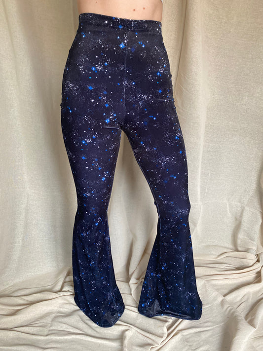 Flared Trousers - Galaxy
