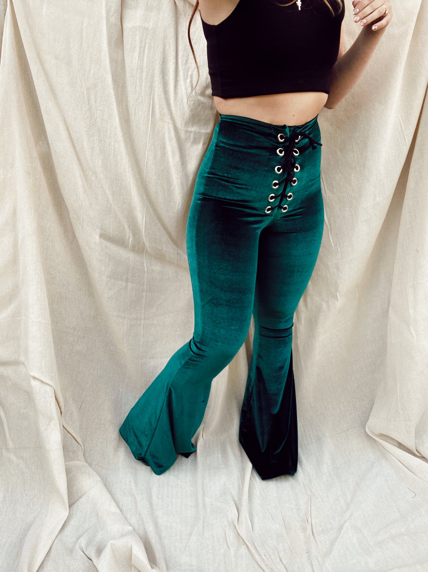 Stevie Flared Trousers - Ivy
