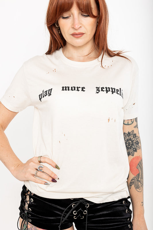 Play More Zeppelin T-Shirt - Natural