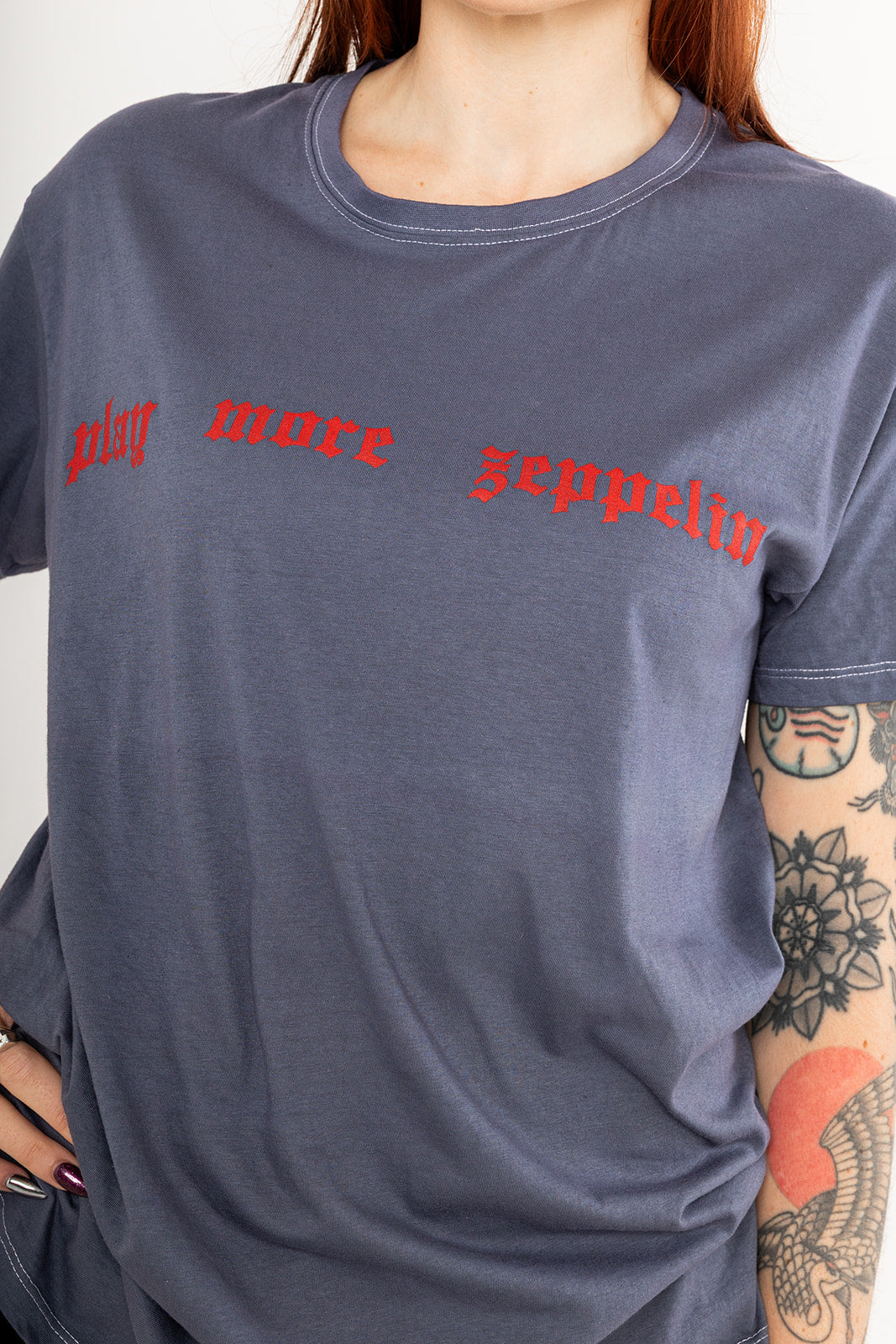 Play More Zeppelin T-Shirt - Washed Black