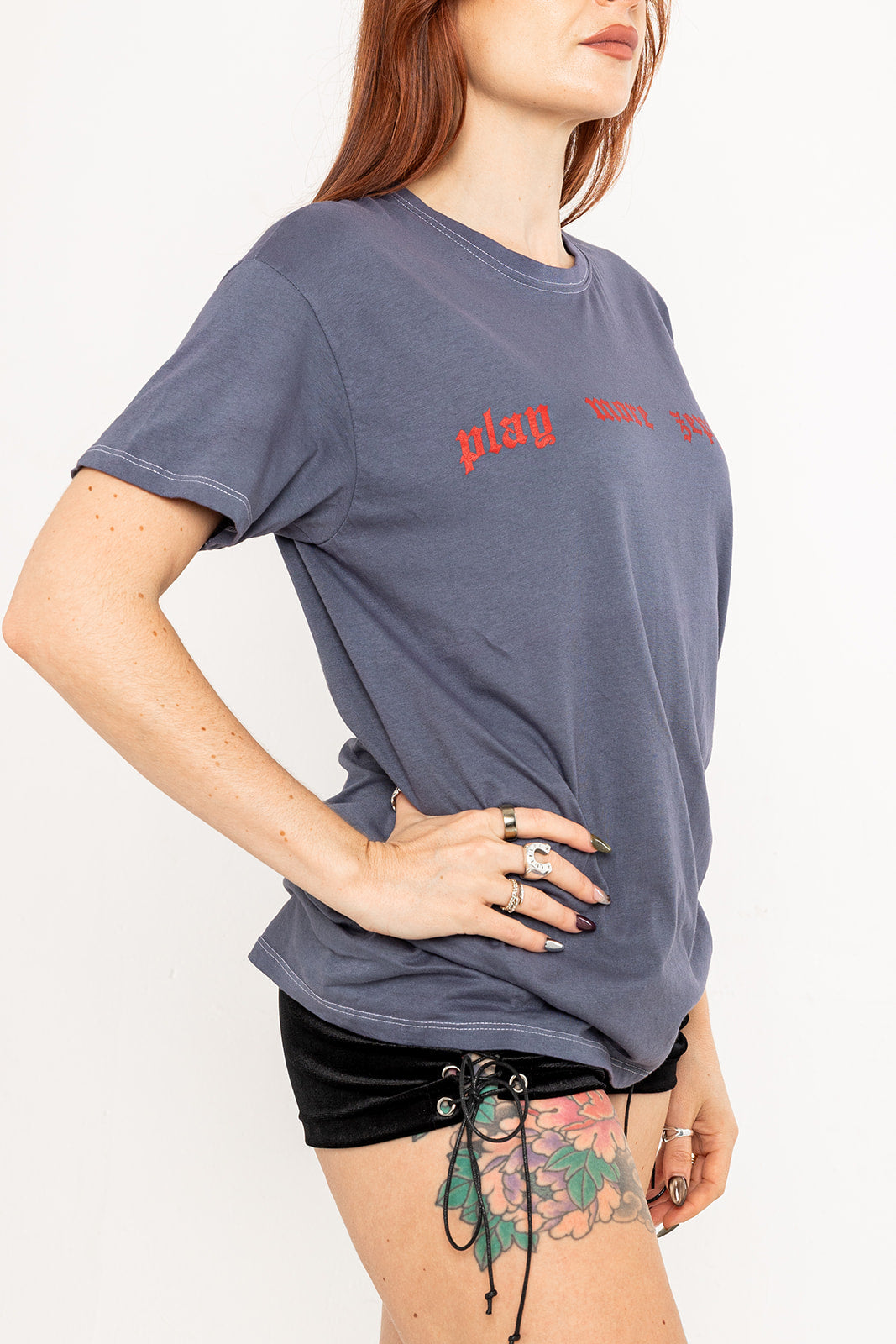 Play More Zeppelin T-Shirt - Washed Black
