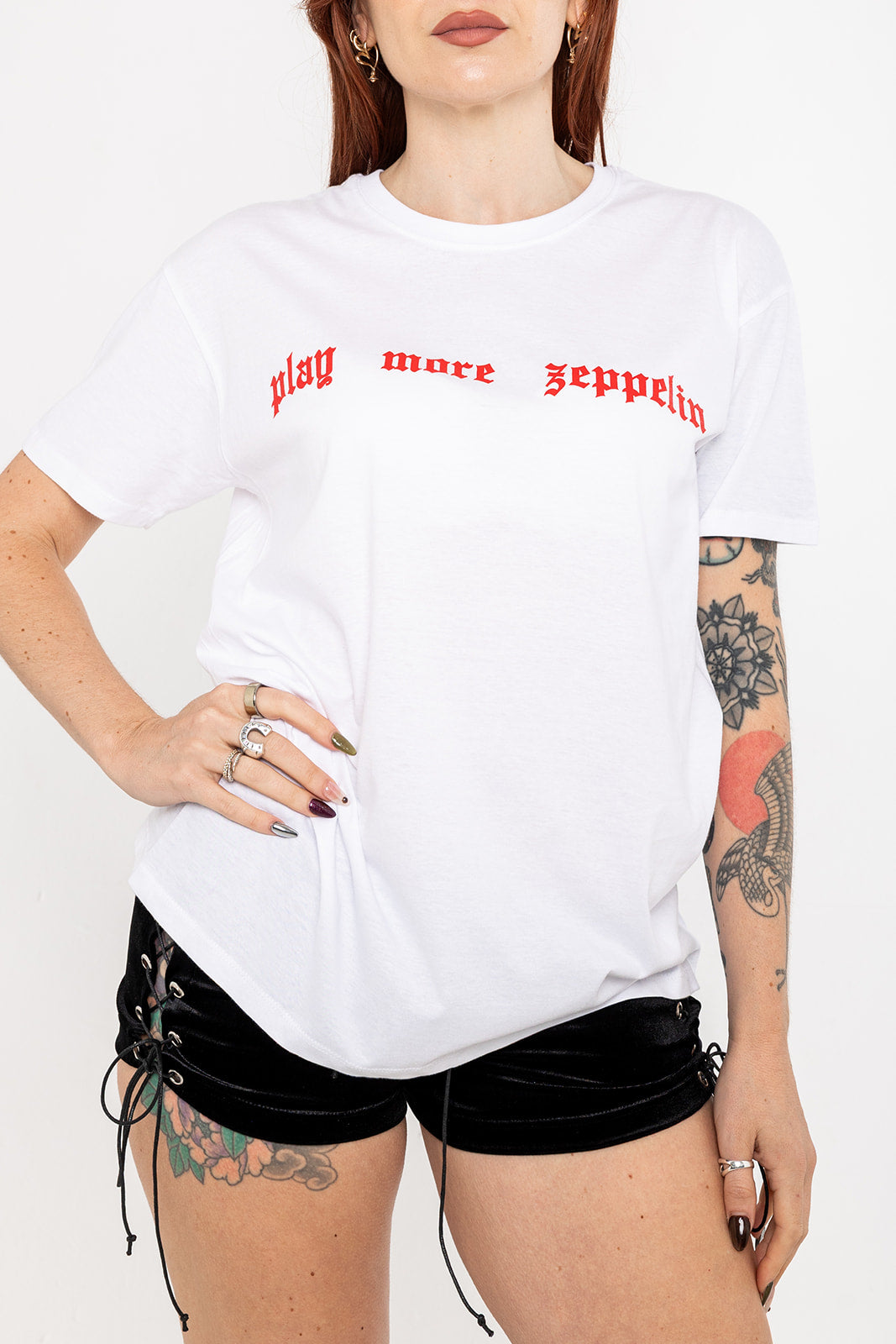 Play More Zeppelin T-Shirt - White