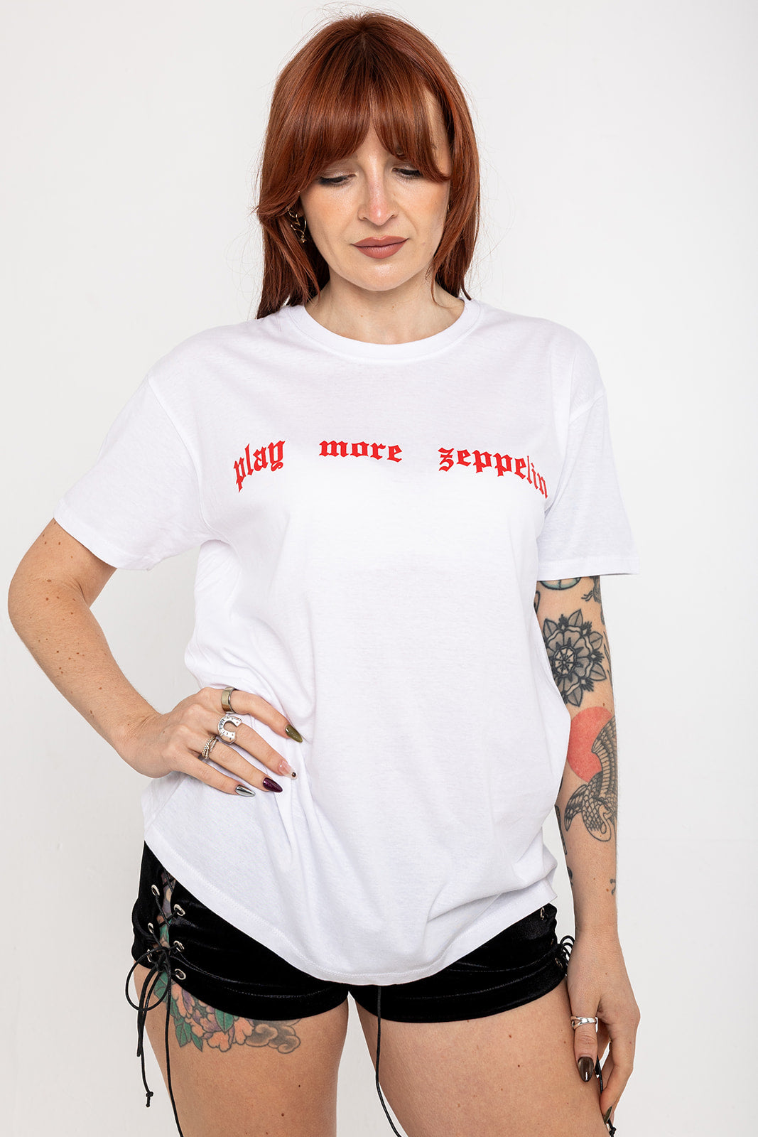 Play More Zeppelin T-Shirt - White